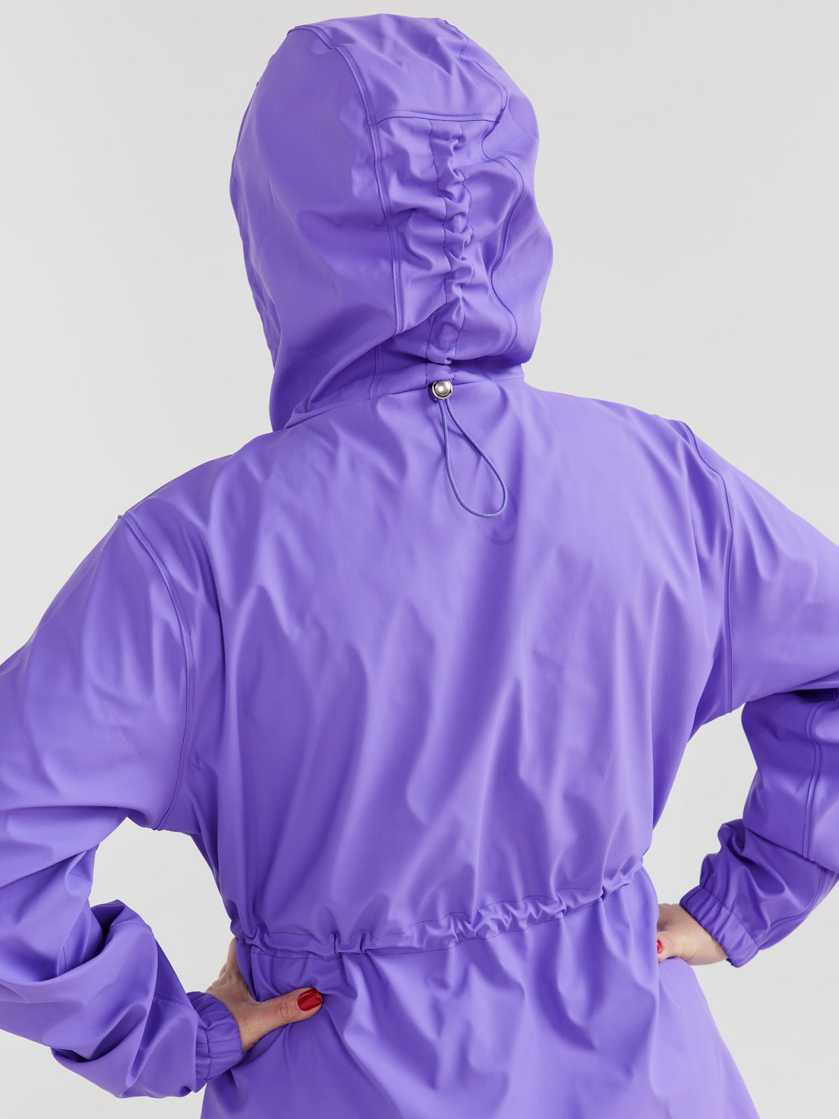 Iris Longline Raincoat- Electric Violet