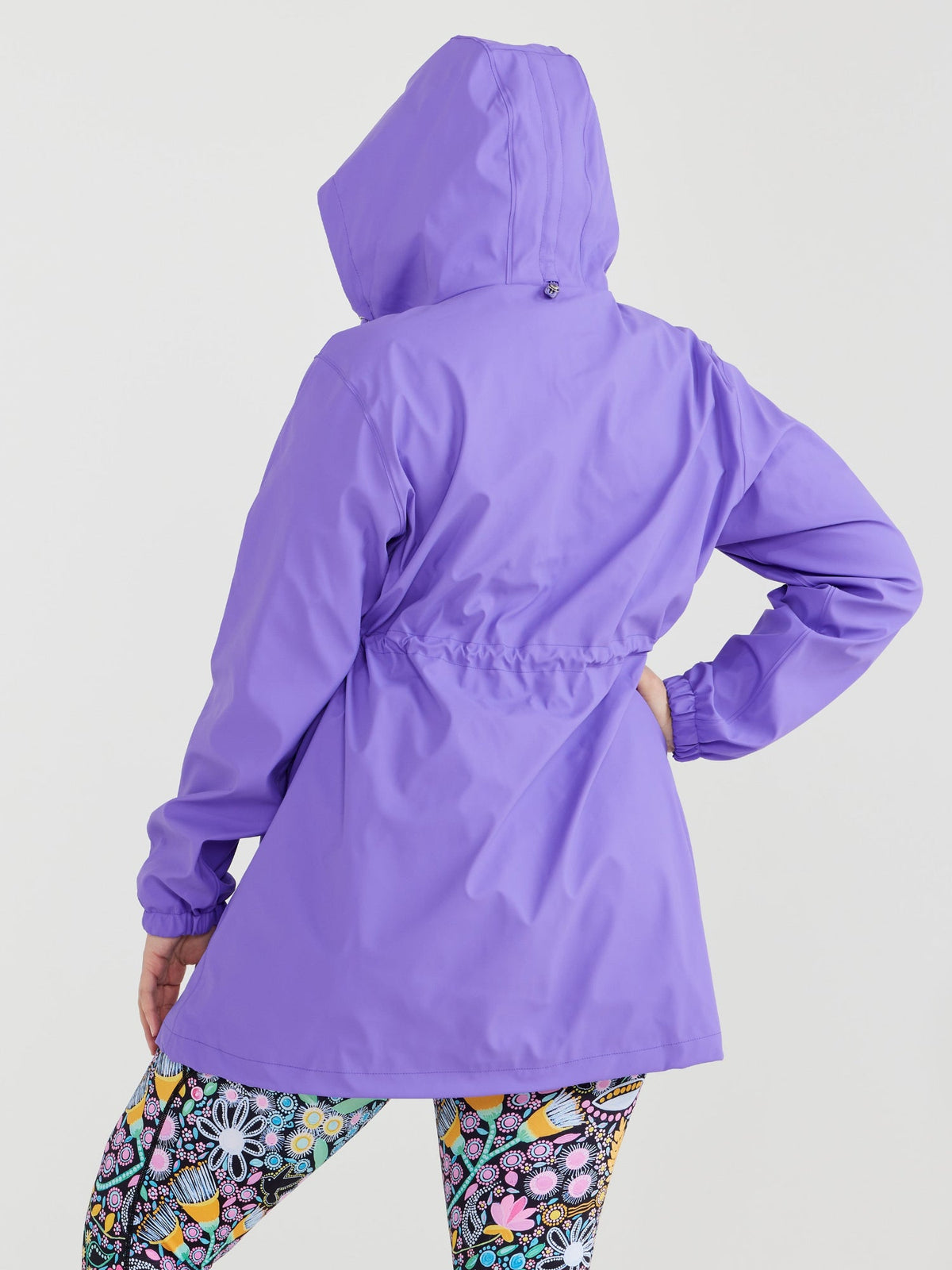 Iris Longline Raincoat- Electric Violet