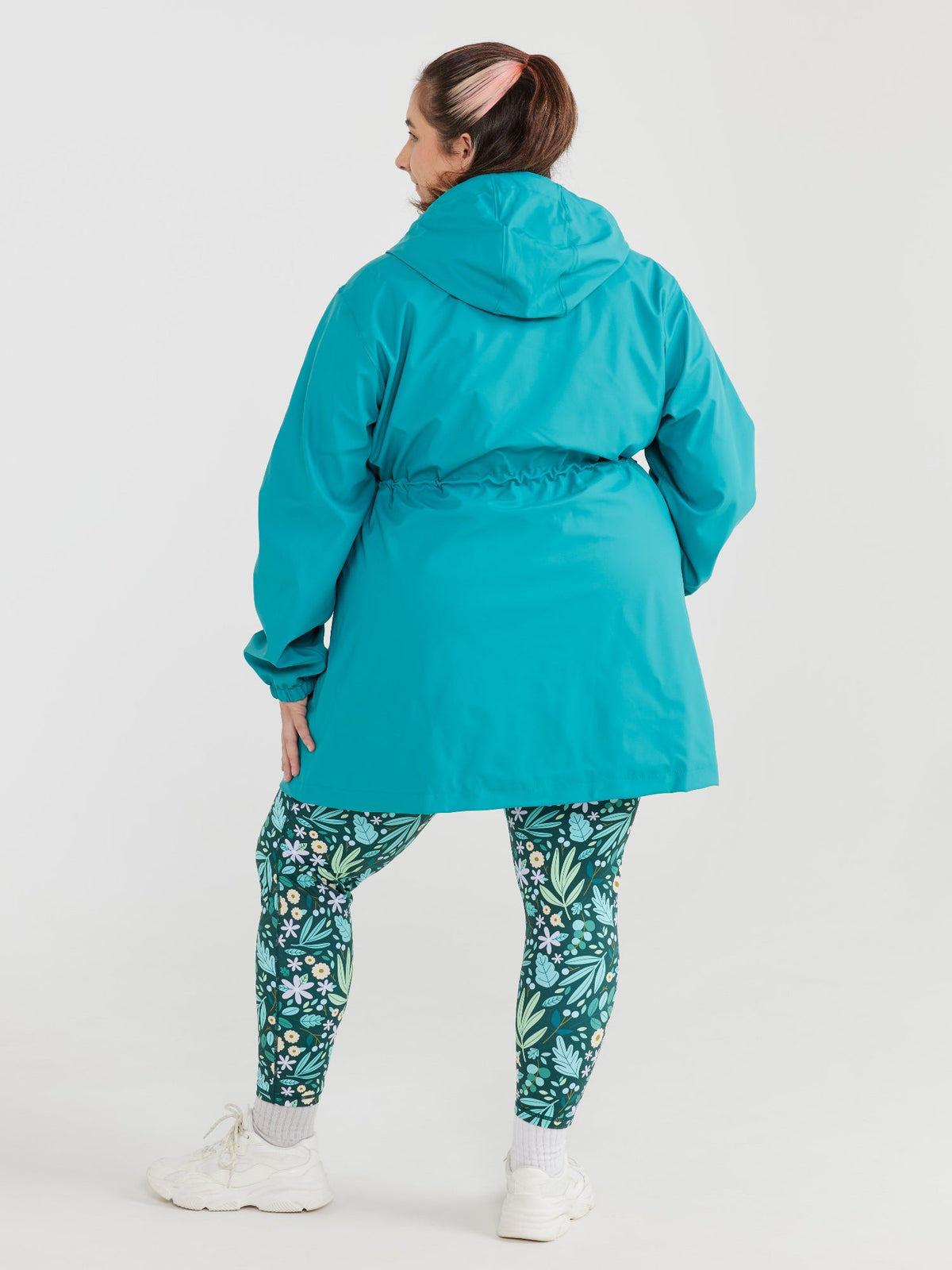 Iris Longline Raincoat- Reef