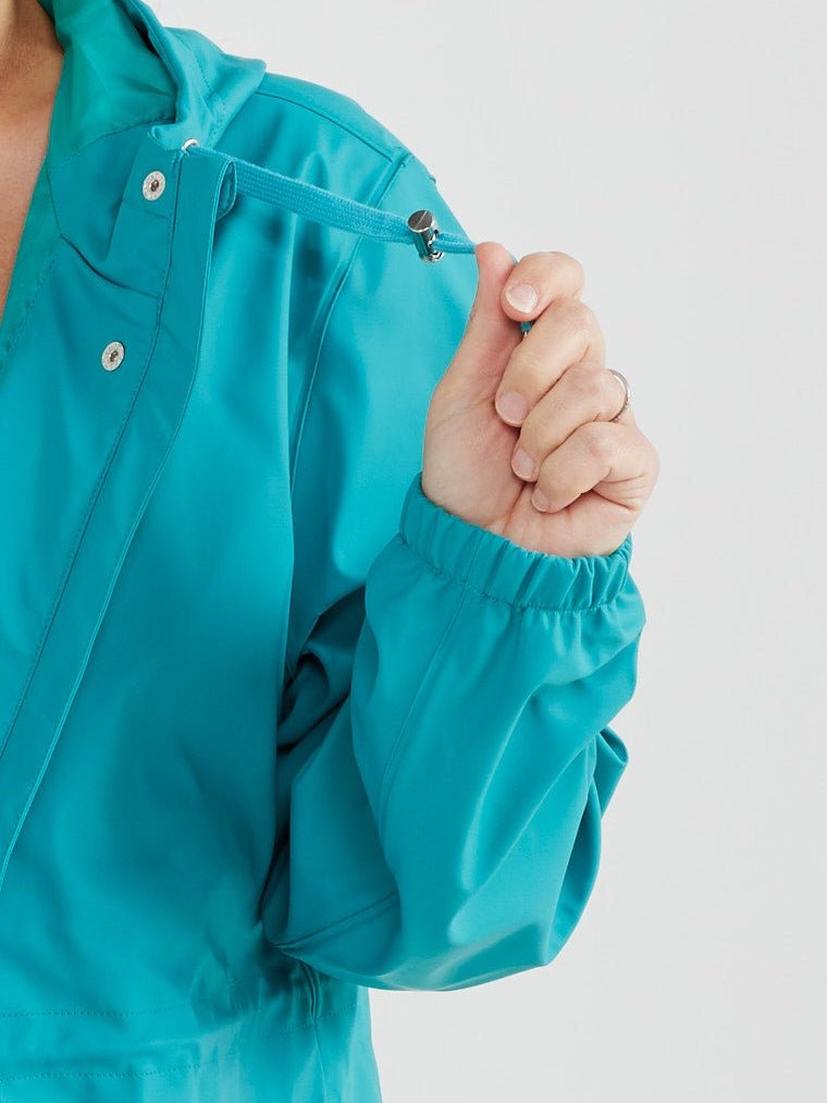 Iris Longline Raincoat- Reef