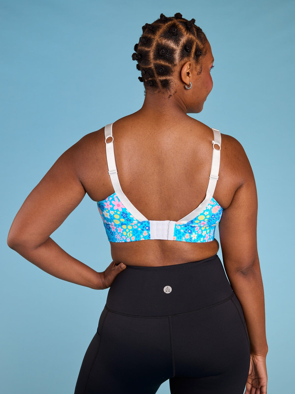 Itsy Bitsy Floral Miracle Nursing Sports Bra - Nursing sports bra with hookback