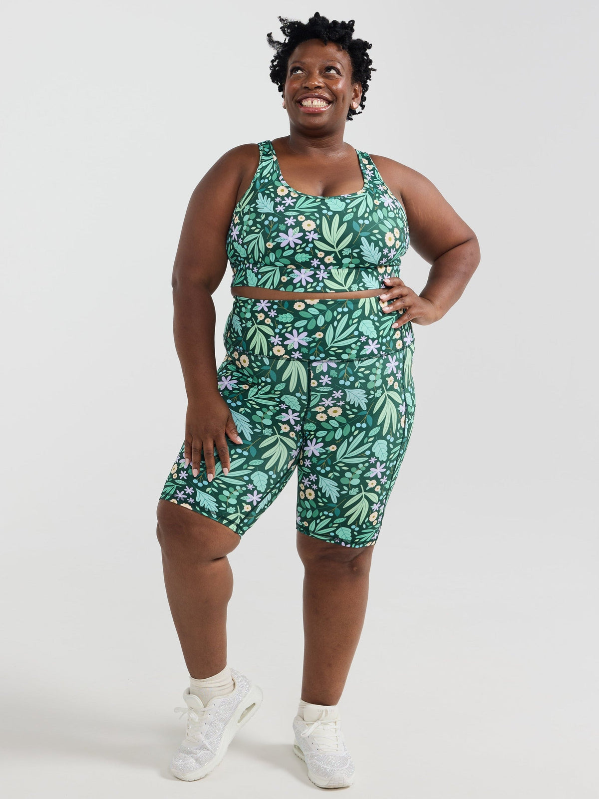 Leaves & Blooms Everyday Bike Shorts