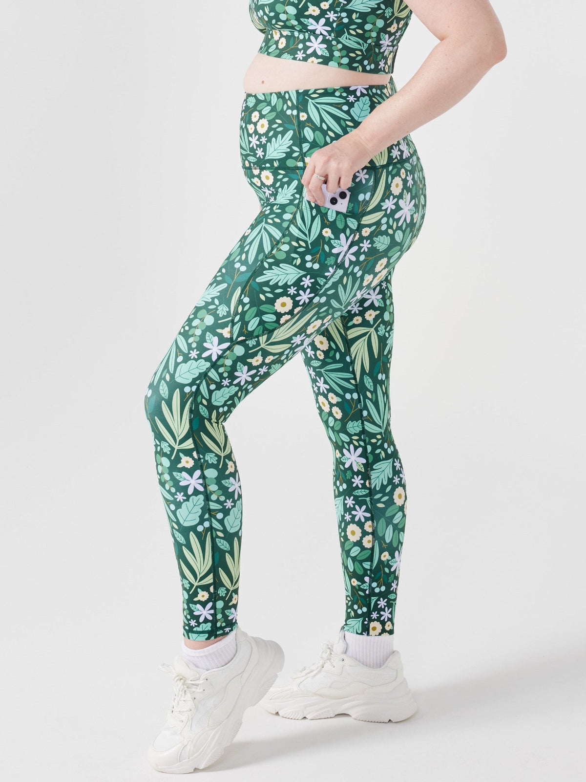 Leaves & Blooms Everyday Legging - 7/8-length
