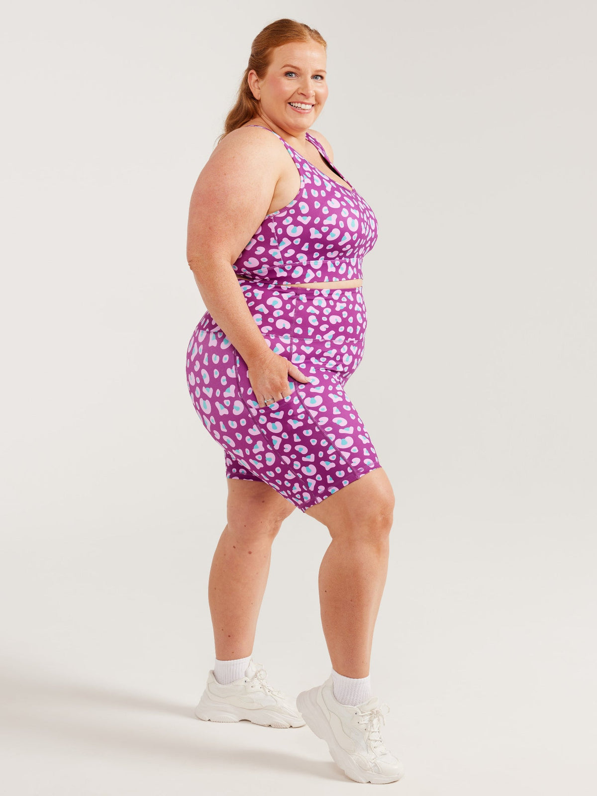 Lucy Leopard Everyday Shortie Bike Shorts