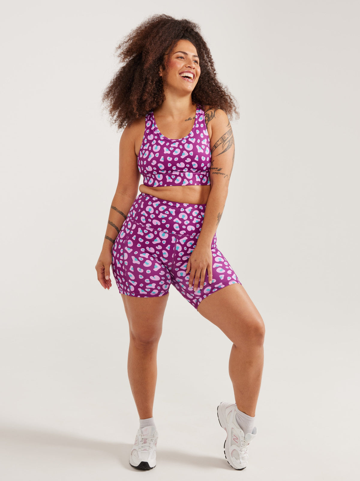 Lucy Leopard Everyday Shortie Bike Shorts