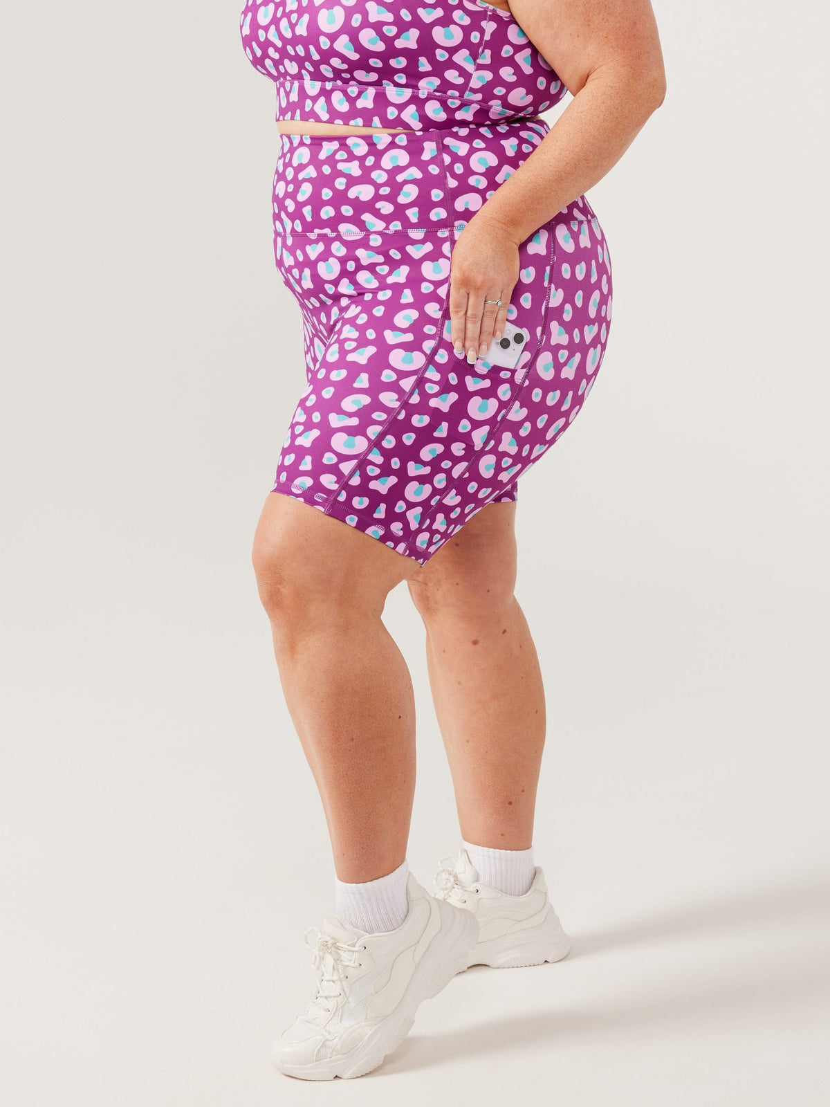 Lucy Leopard Everyday Shortie Bike Shorts