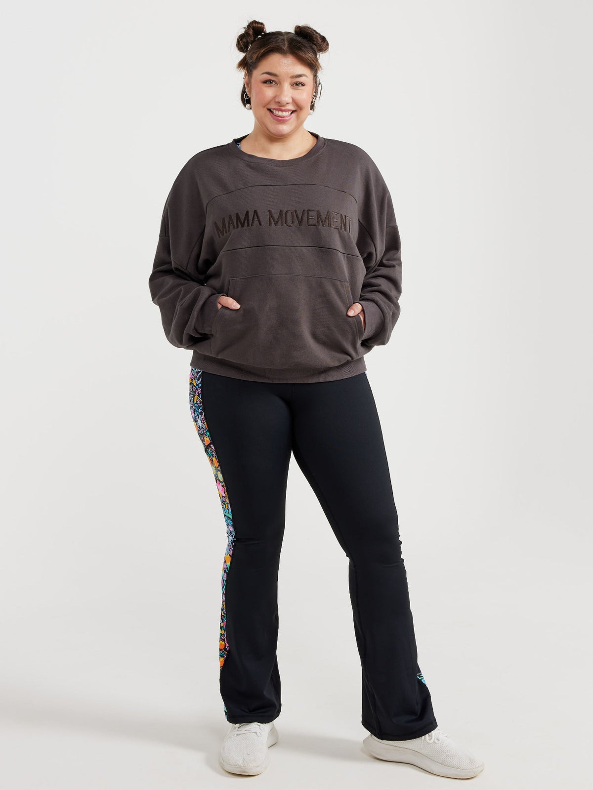 Mama Movement Nursing Sweatshirt - Mocha Grey
