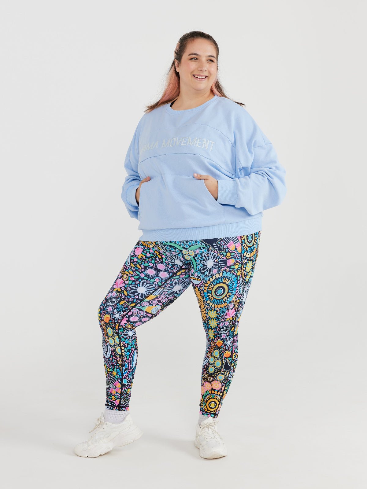 Mama Movement Nursing Sweatshirt - Sky Blue