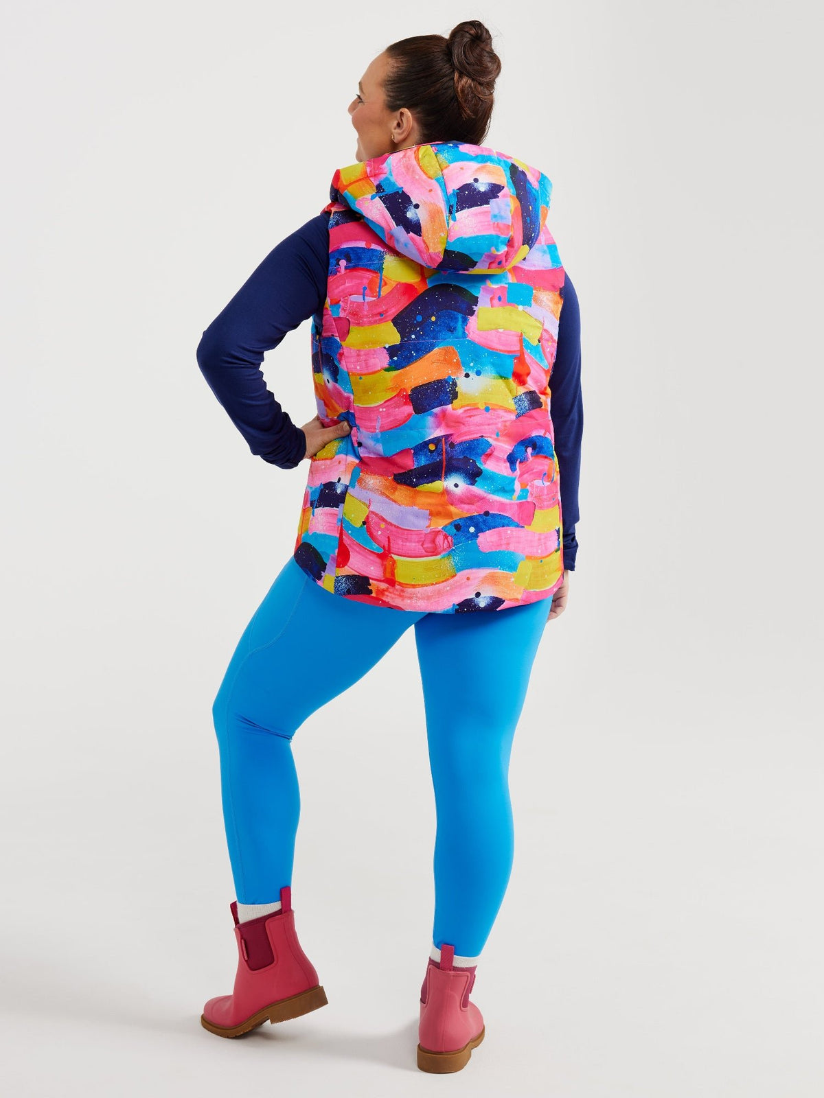 Neon Flow Reversible Hooded Puffer Vest- Adults (PREORDER)