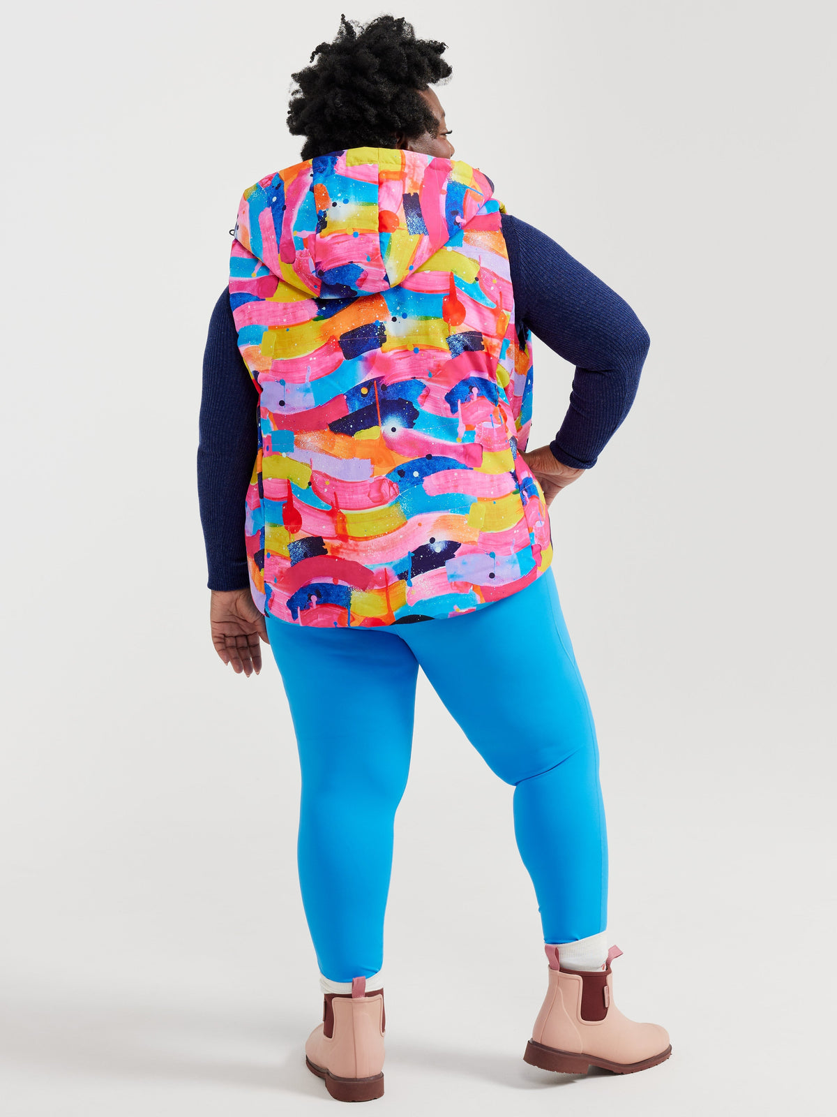 Neon Flow Reversible Hooded Puffer Vest- Adults (PREORDER)