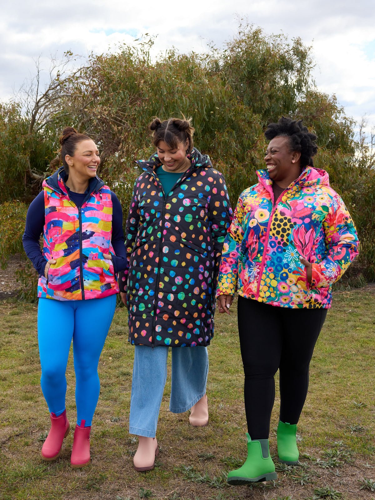 Neon Flow Reversible Hooded Puffer Vest- Adults (PREORDER)