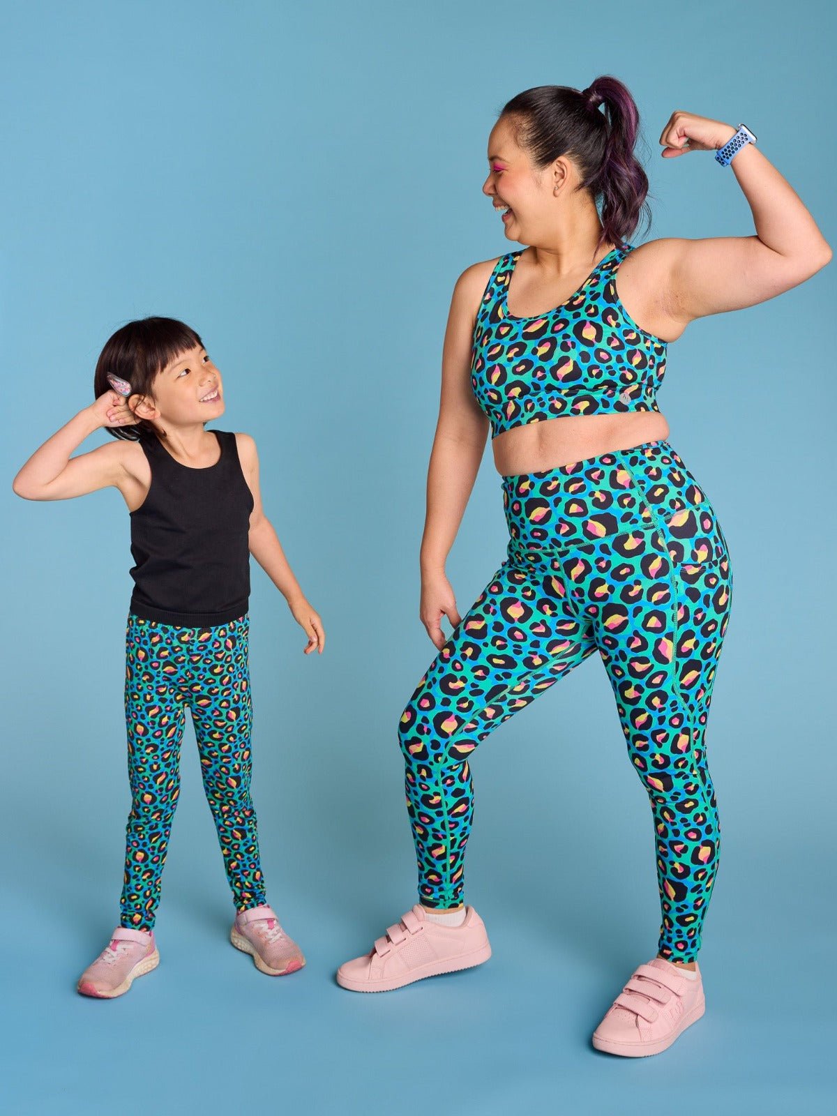 Neon Leopard - Bamboo Kids Leggings