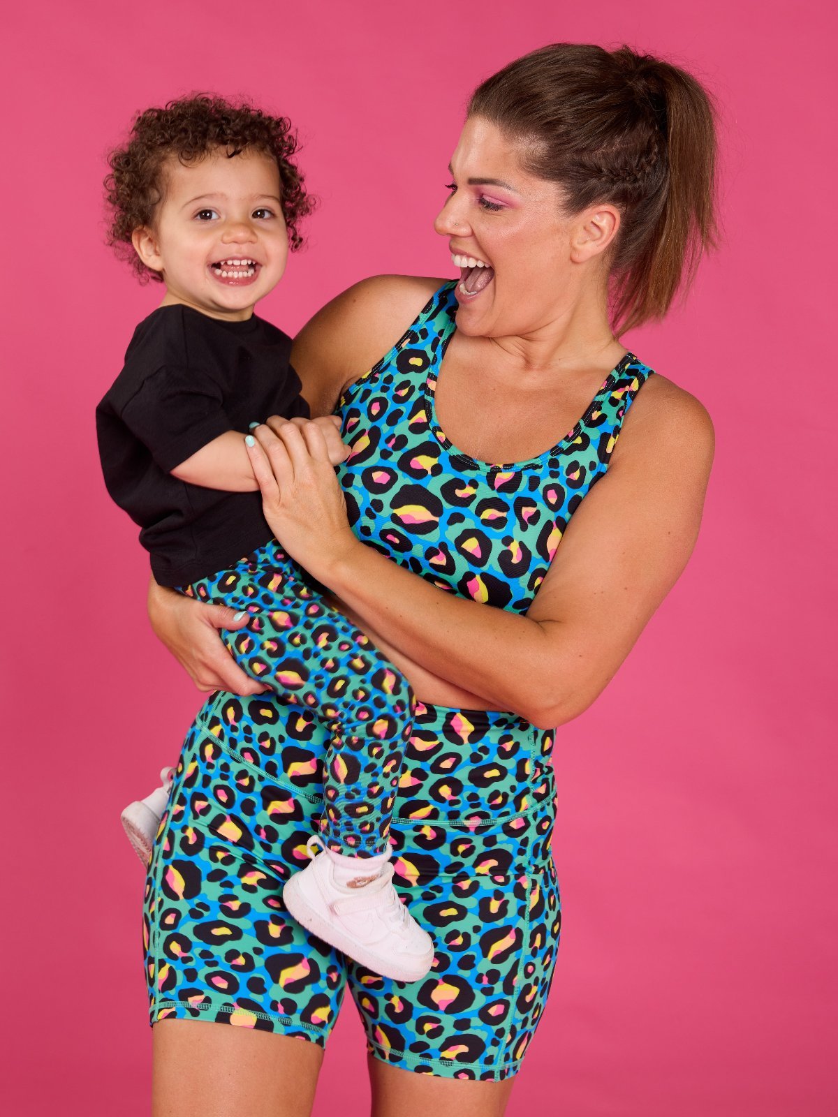 Neon Leopard - Bamboo Kids Leggings