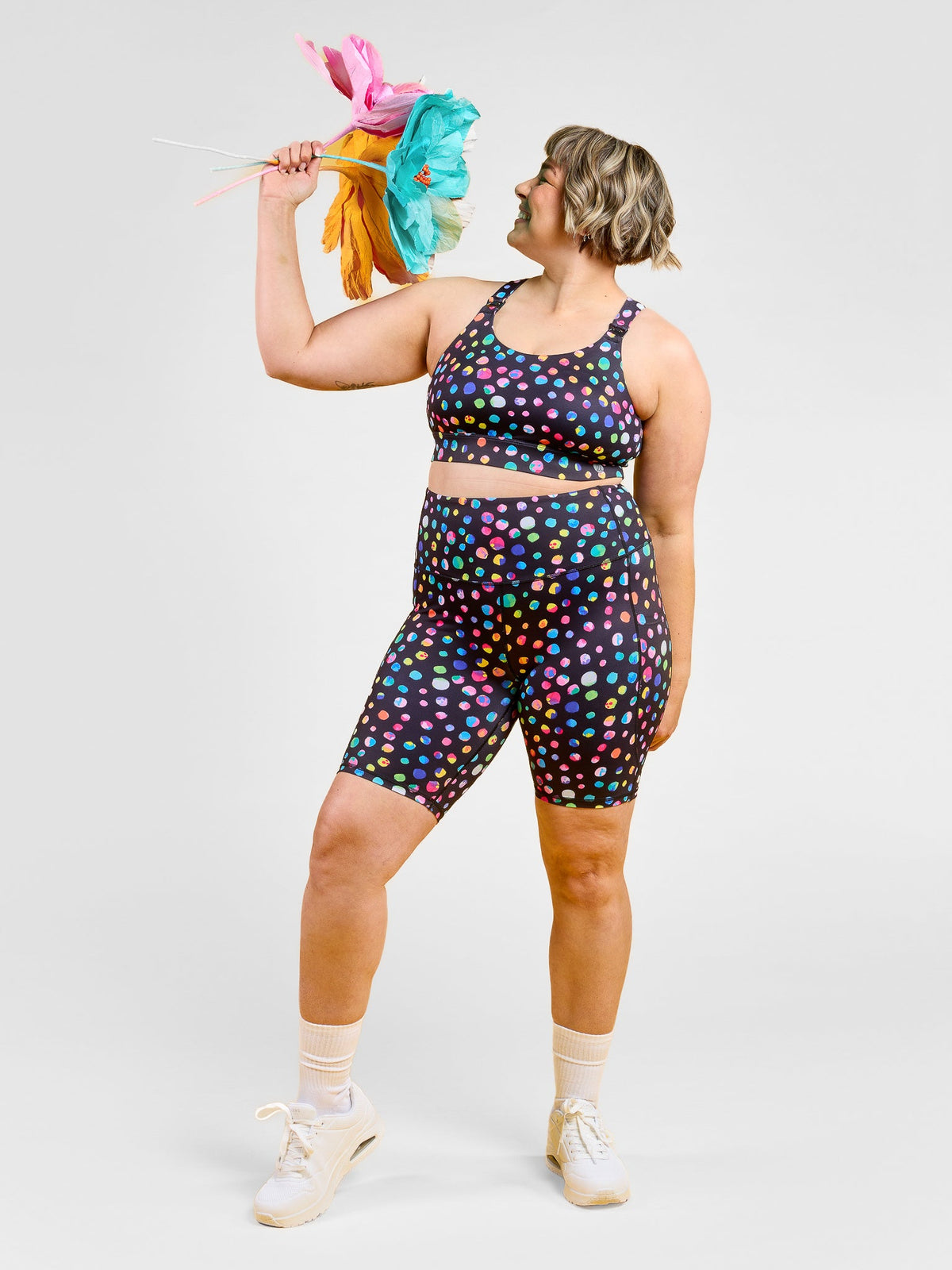 Night Polka Everyday Bike Shorts