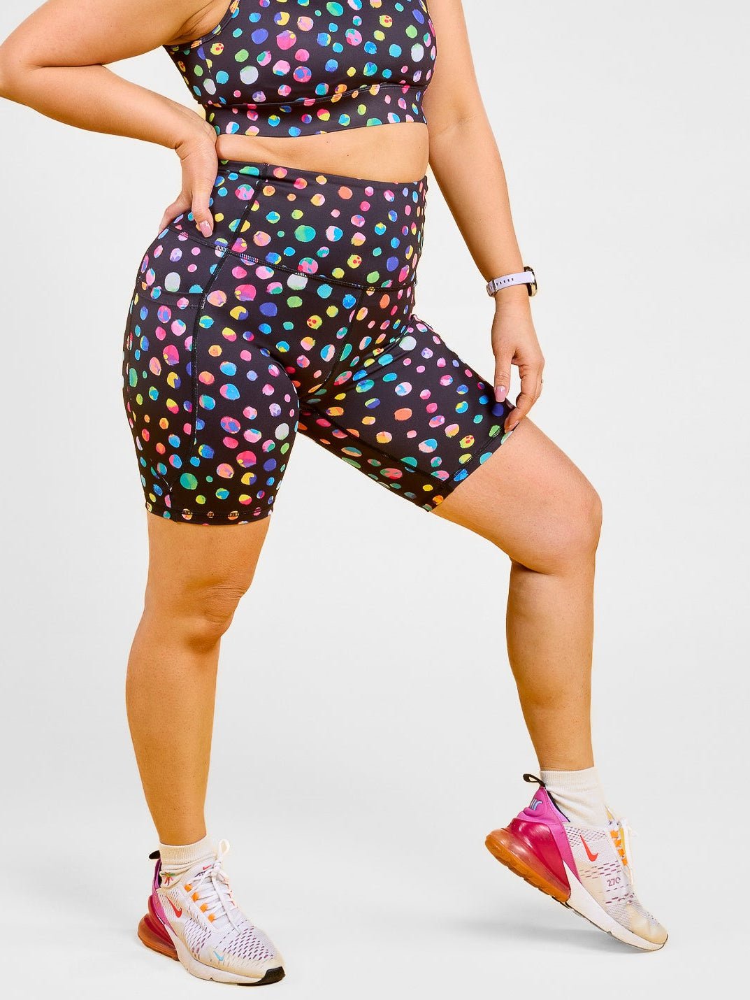 Night Polka Everyday Bike Shorts