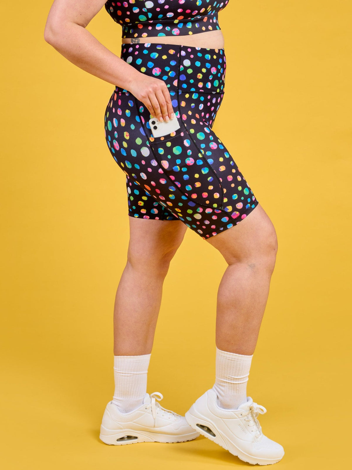 Night Polka Everyday Bike Shorts