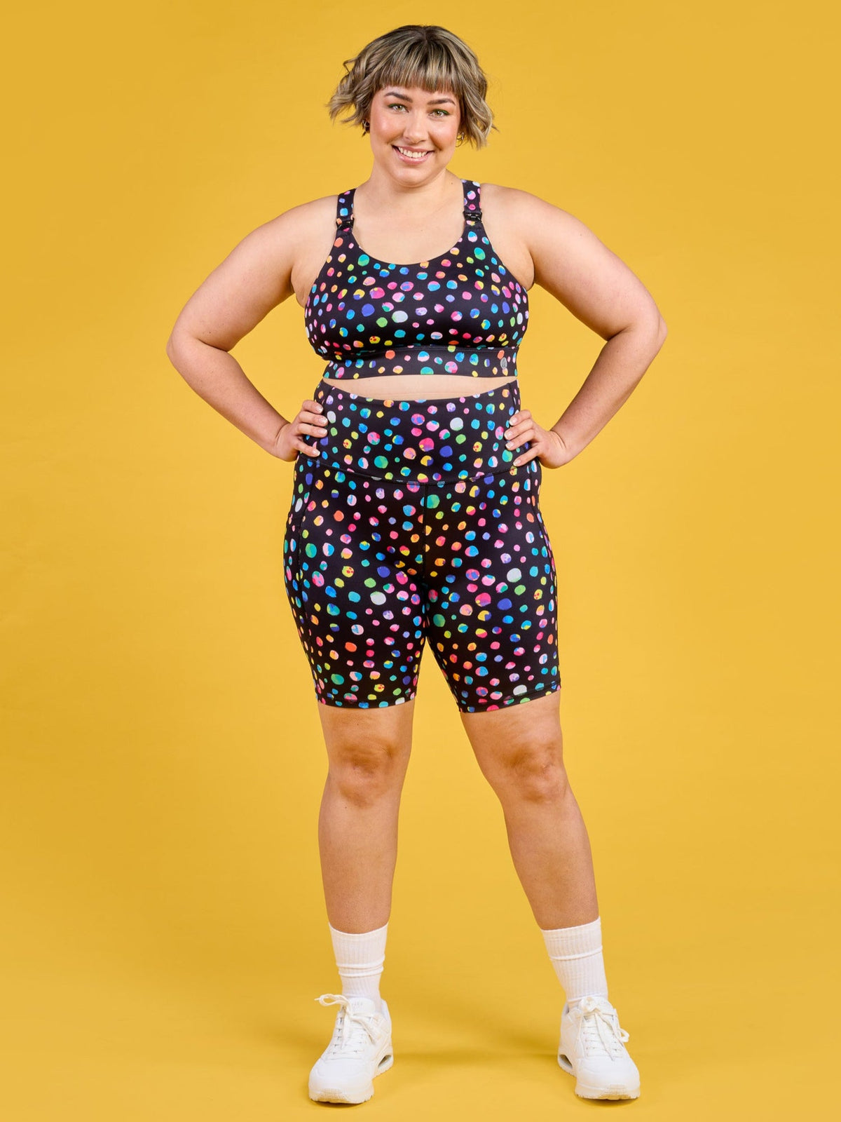 Night Polka Everyday Bike Shorts