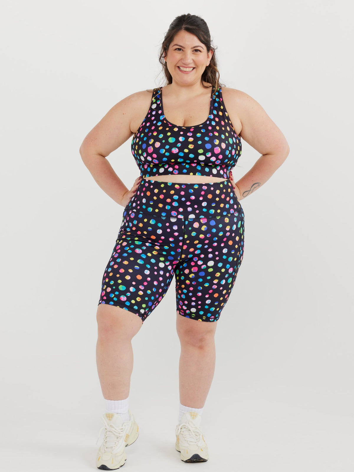 Night Polka Everyday Bike Shorts