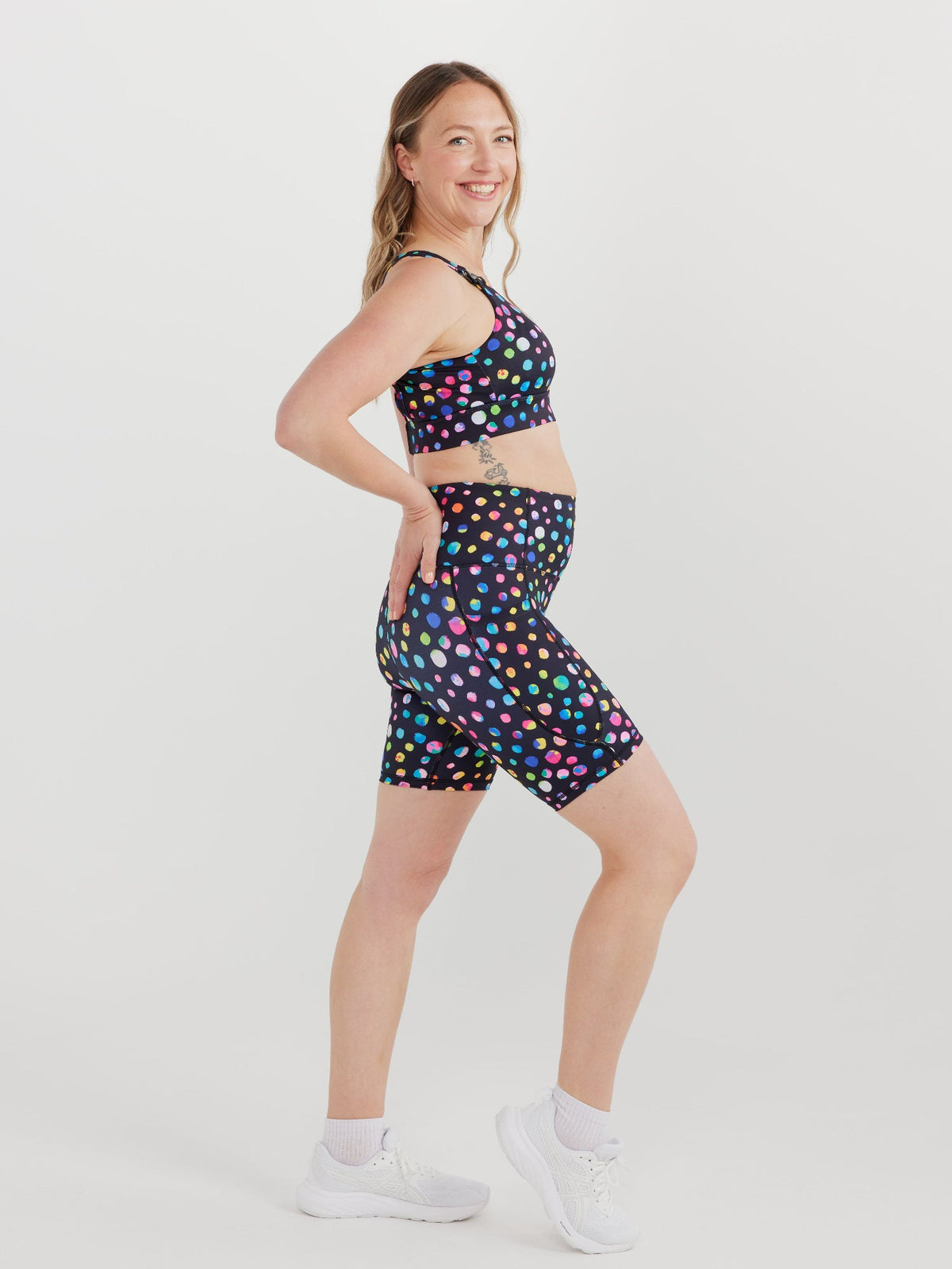 Night Polka Everyday Bike Shorts