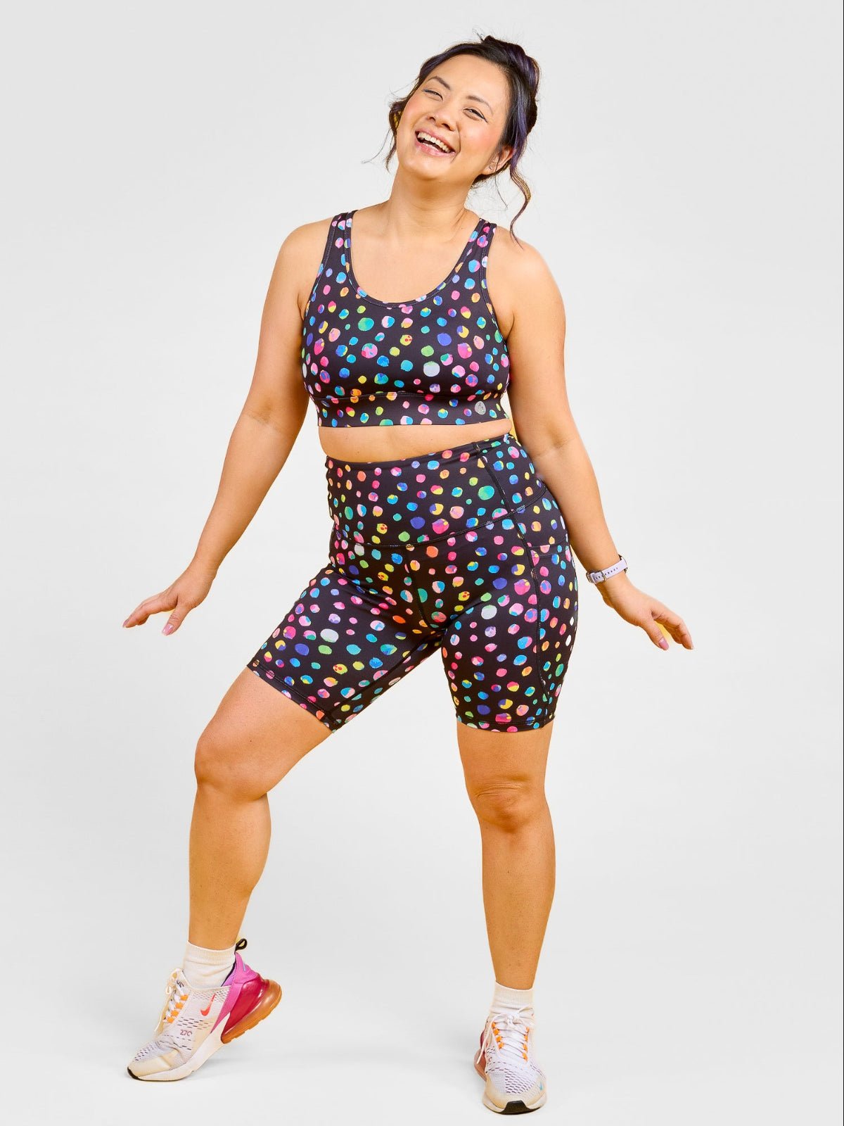 Night Polka Everyday Bike Shorts