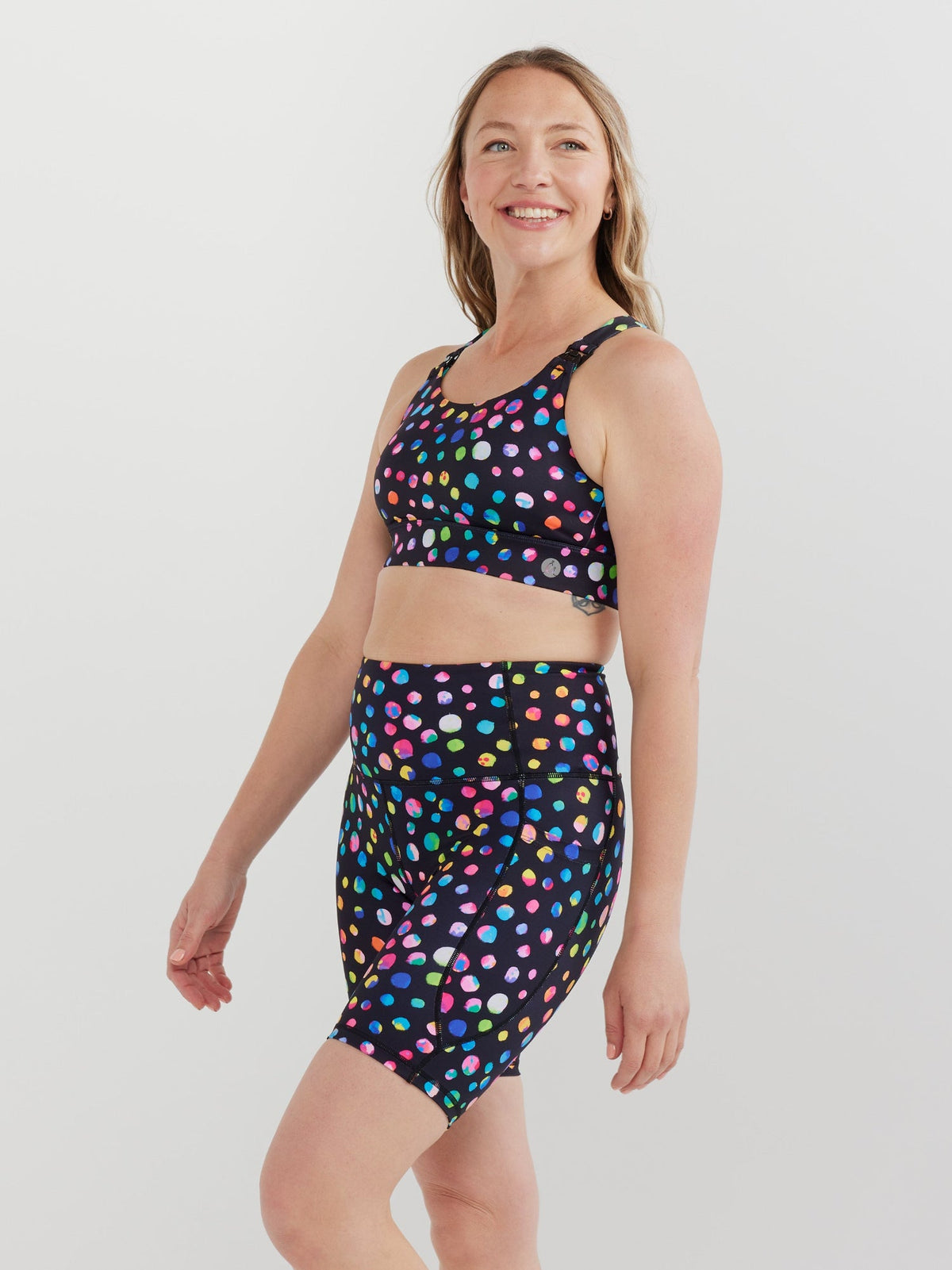 Night Polka Everyday Bike Shorts