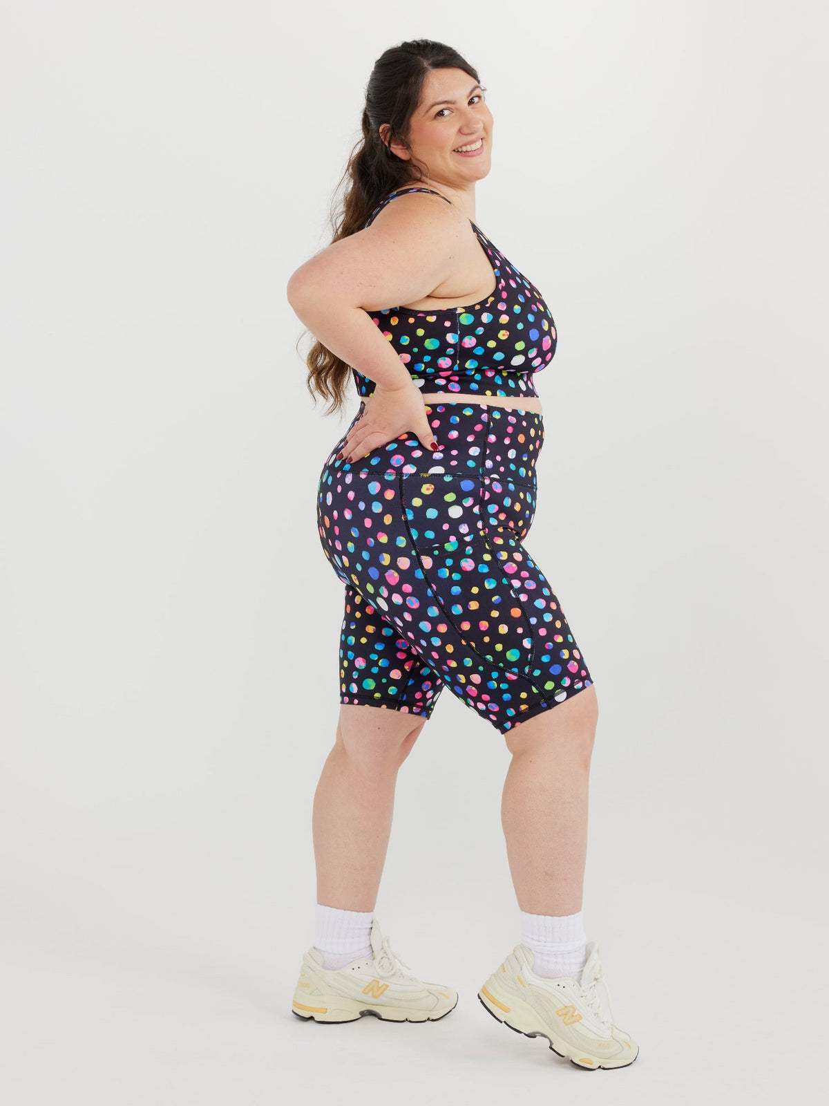 Night Polka Everyday Bike Shorts