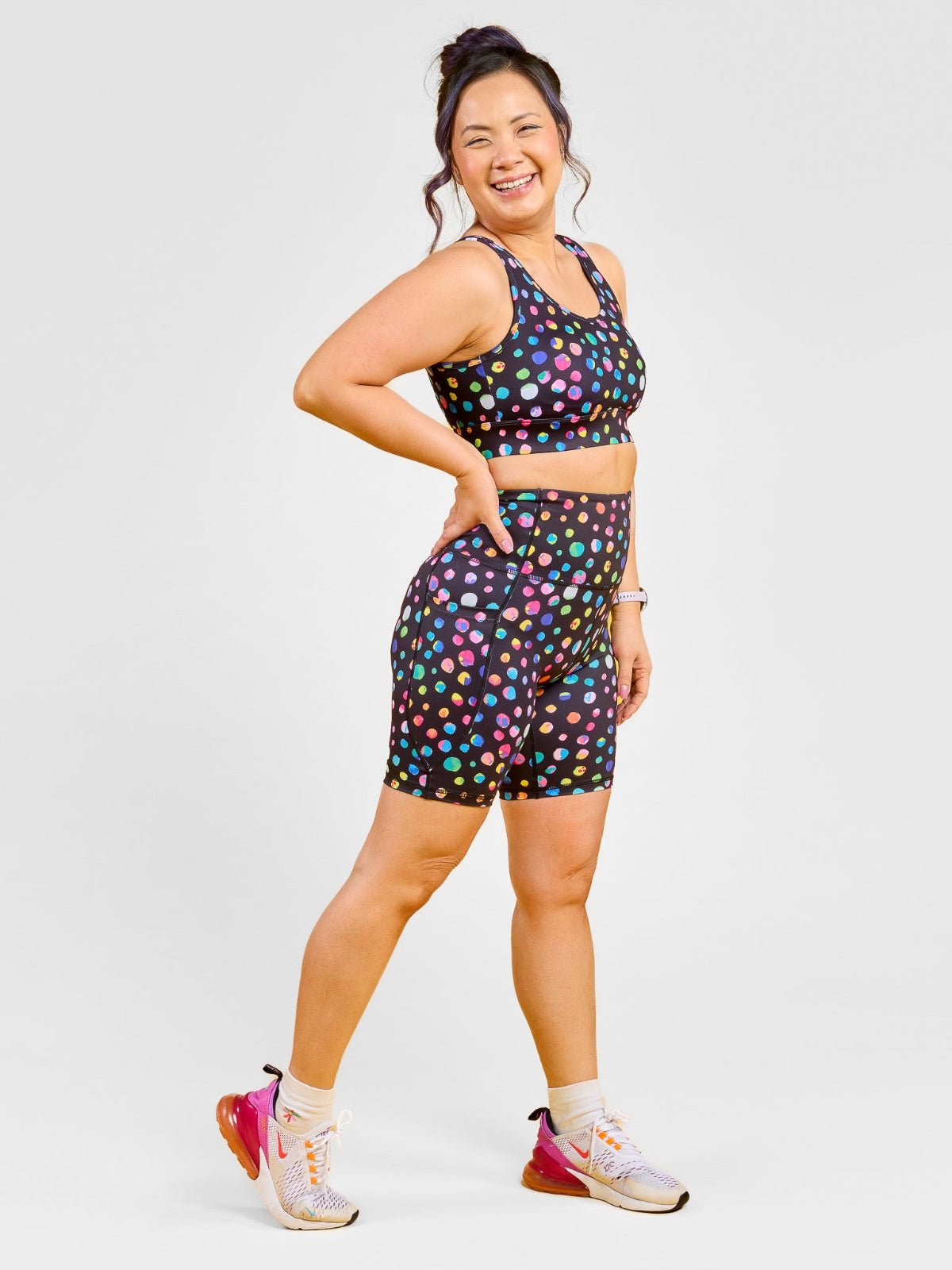 Night Polka Everyday Bike Shorts