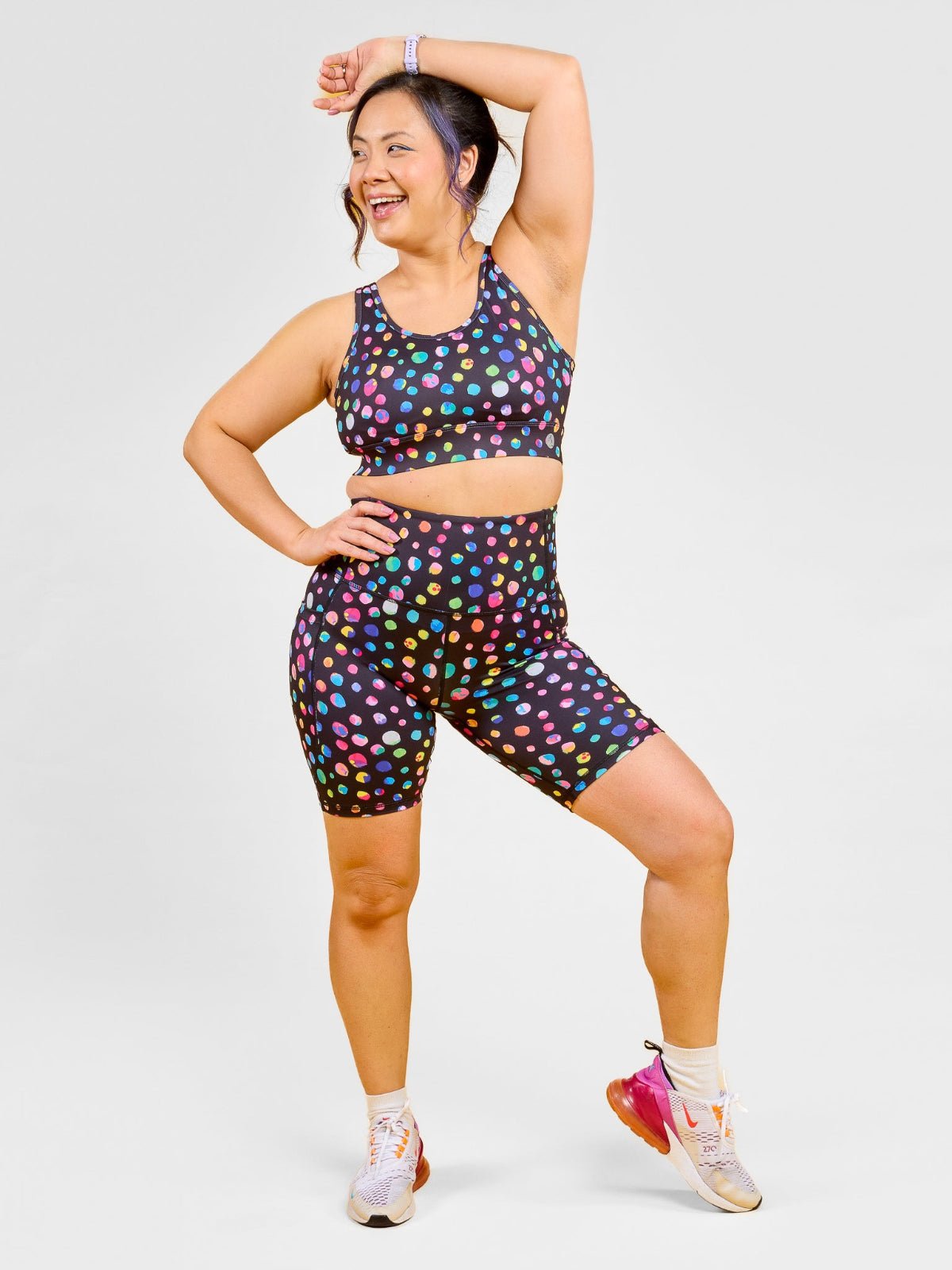 Night Polka Everyday Bike Shorts