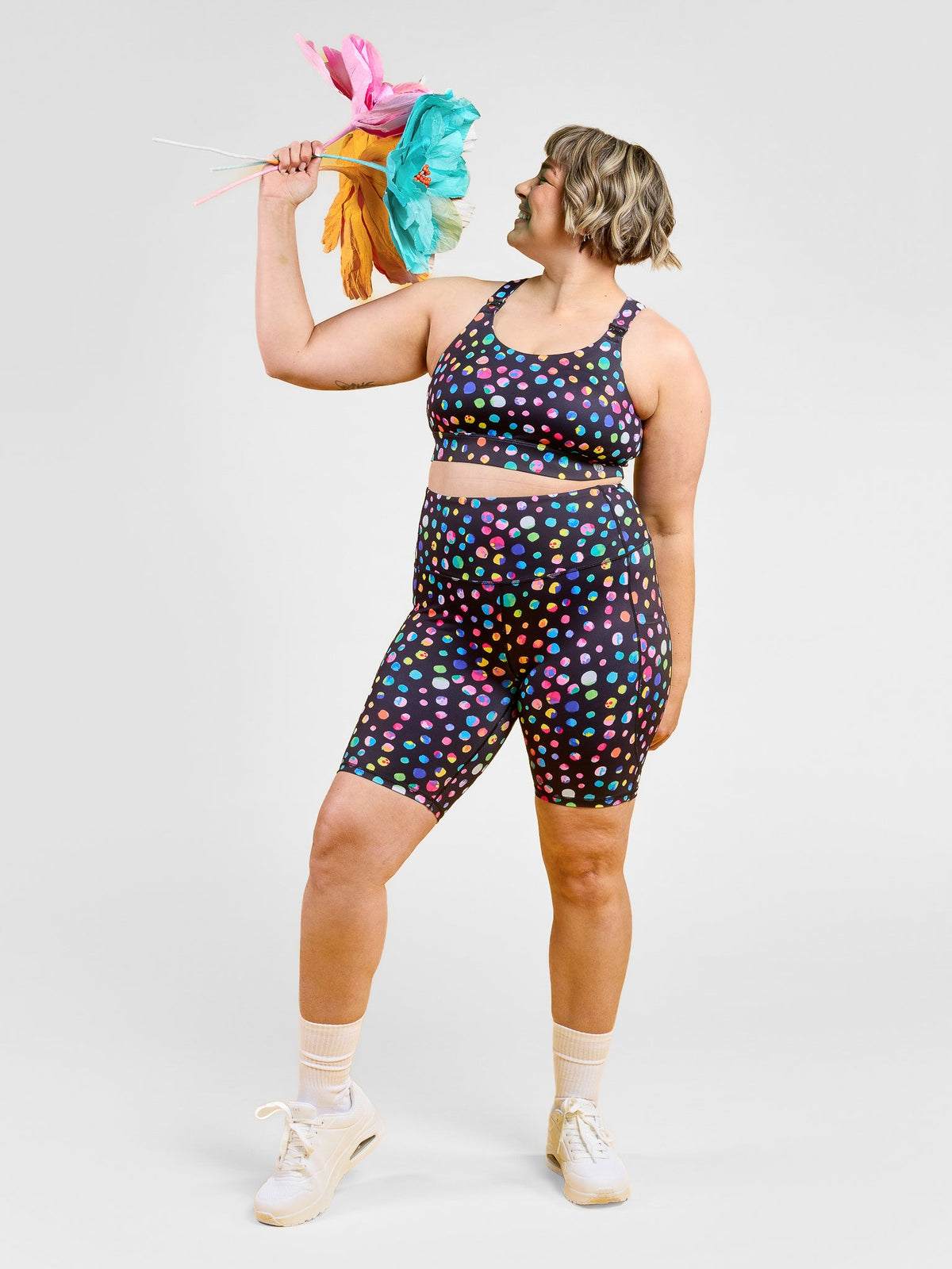 Night Polka Everyday Bike Shorts