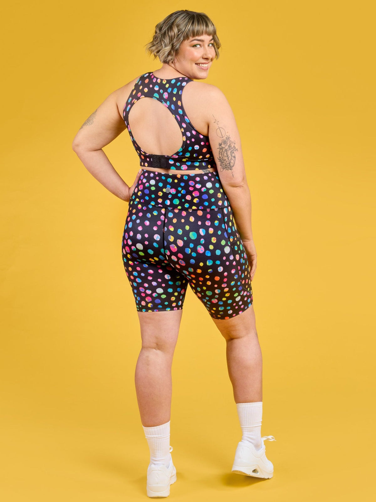 Night Polka Everyday Bike Shorts
