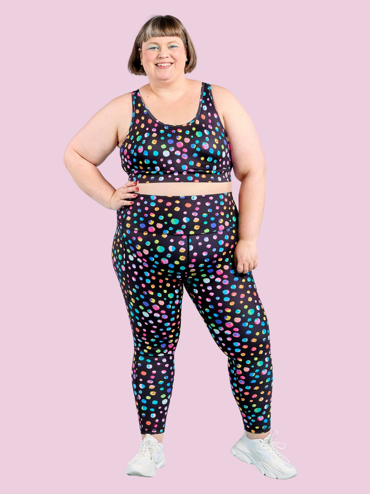 Night Polka Everyday Legging - 7/8 length