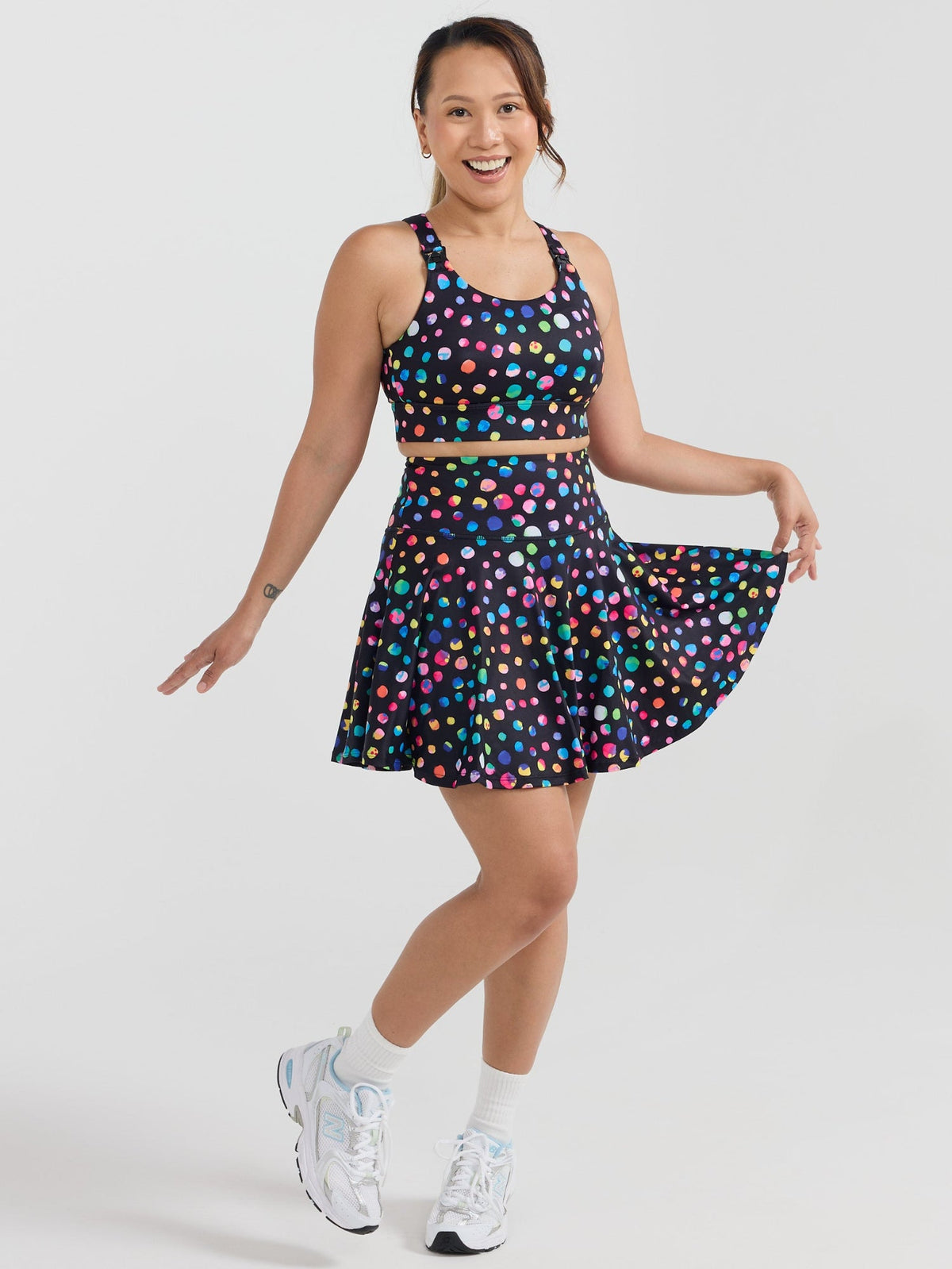 Night Polka Liberty Hookback Nursing Crop