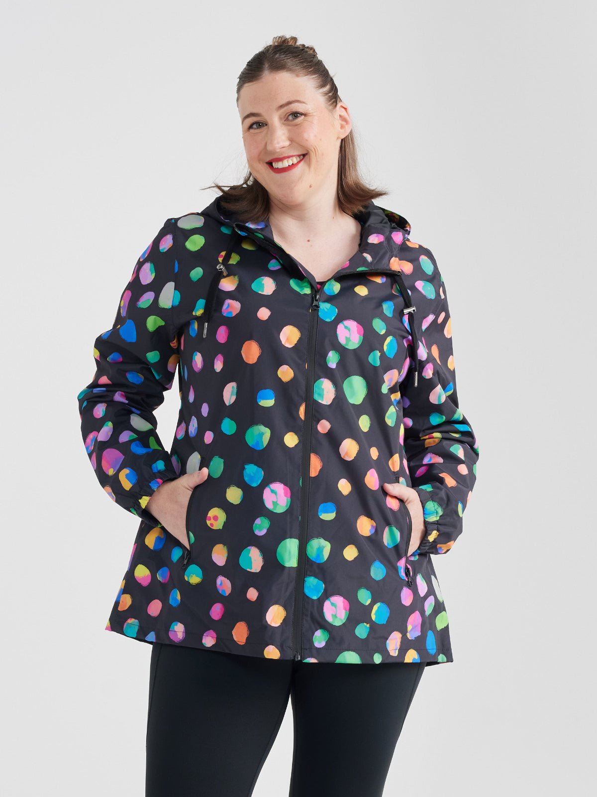 Night Polka Raincoat - Adults