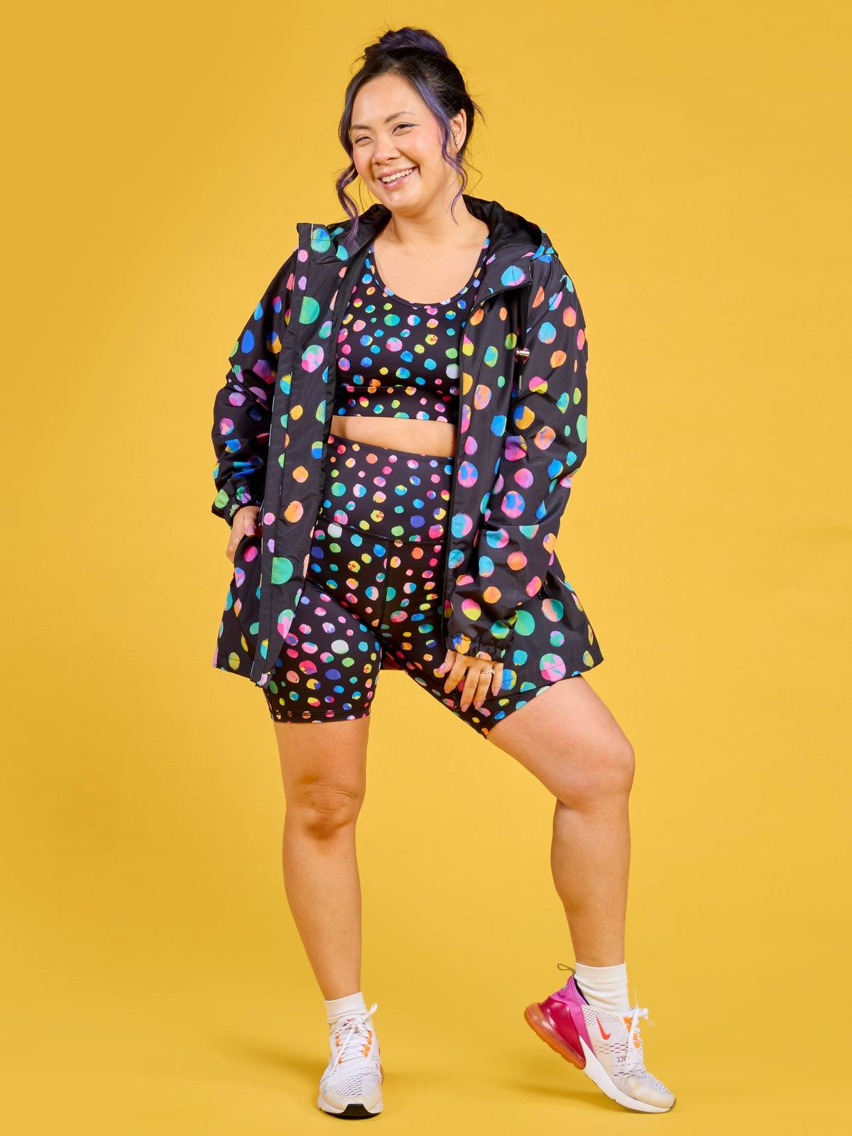 Night Polka Raincoat - Adults