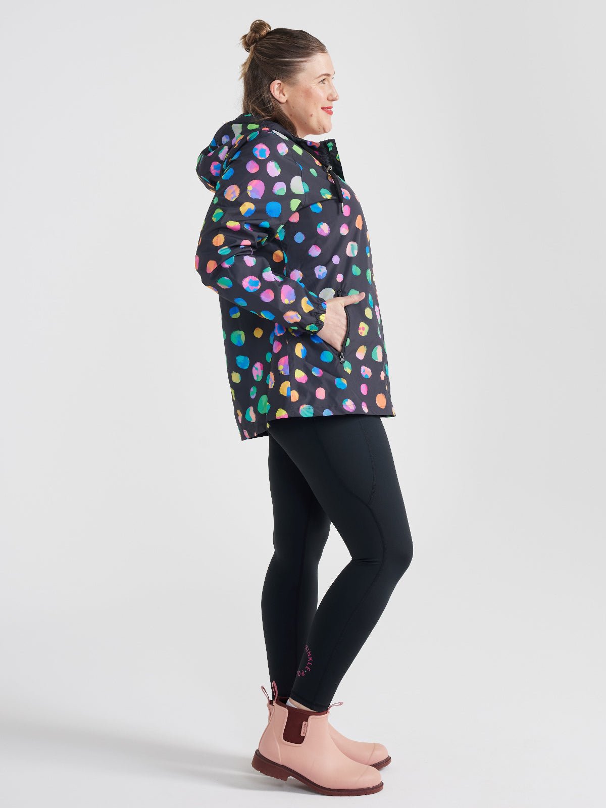 Night Polka Raincoat - Adults