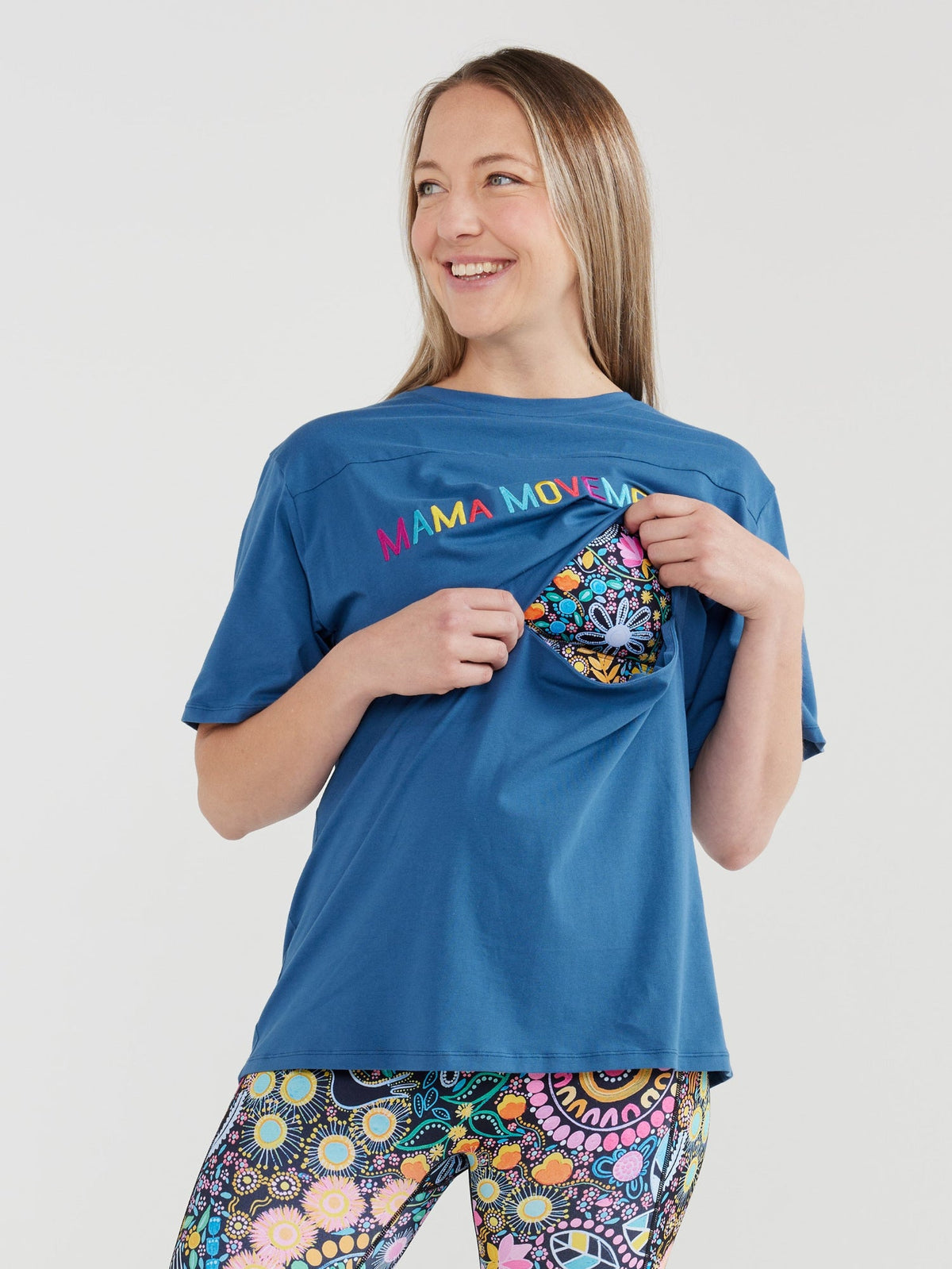 Nursing Positivi-Tee - Slate Blue (PREORDER)