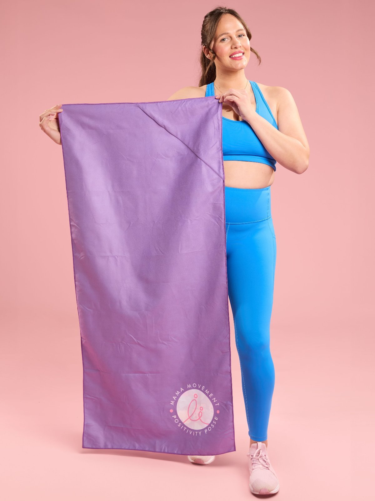 Patchwork Leopard XL Gym Towel with Pocket - large leopard print gym towel