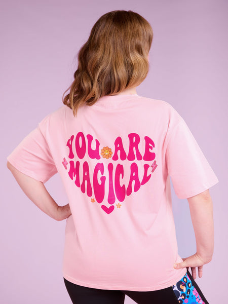 Immunity Softly Tee (Pink）M T-shirt with cut out, Pink - Sisley