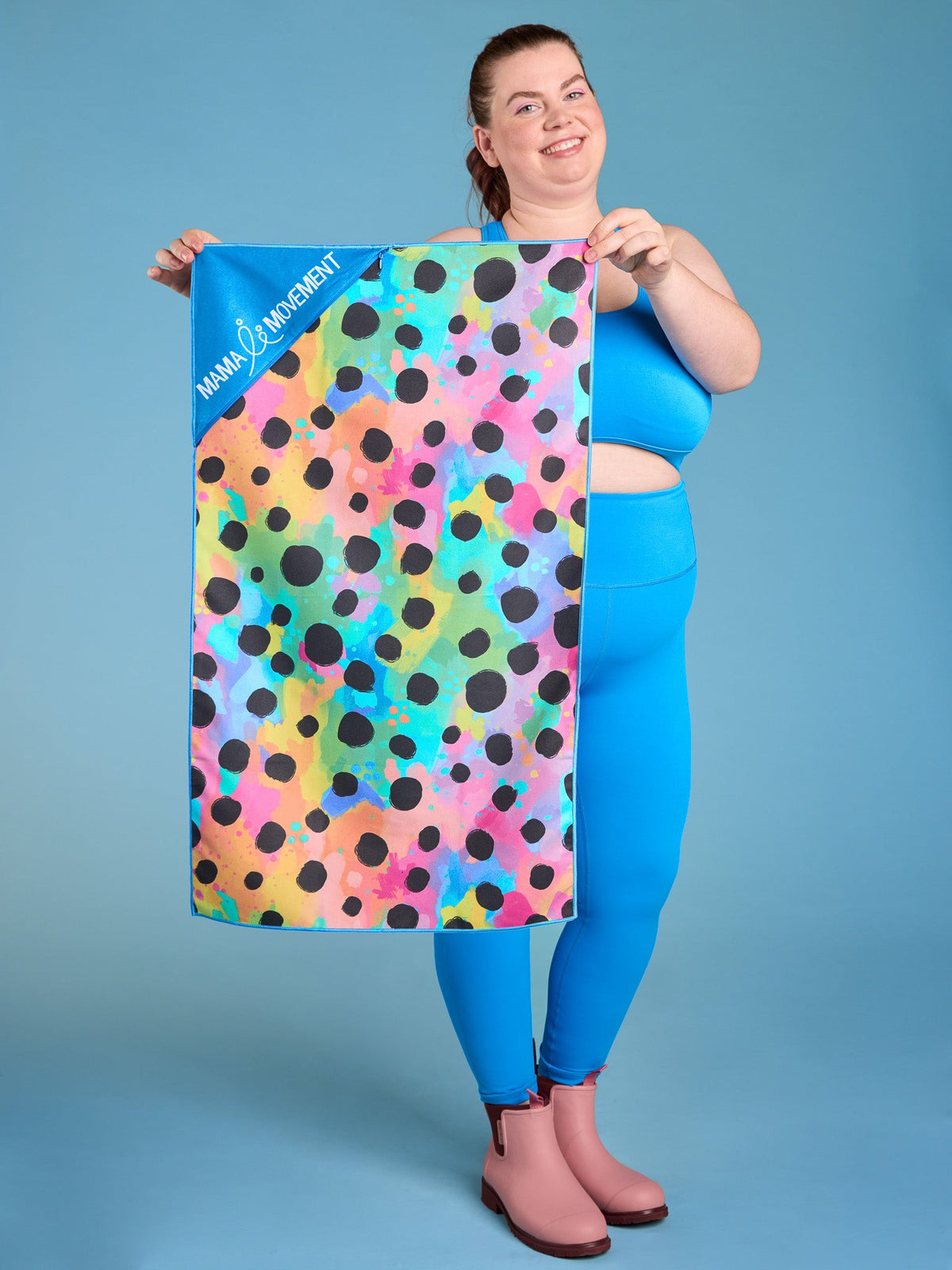 Polka Party Gym Towel With Pocket