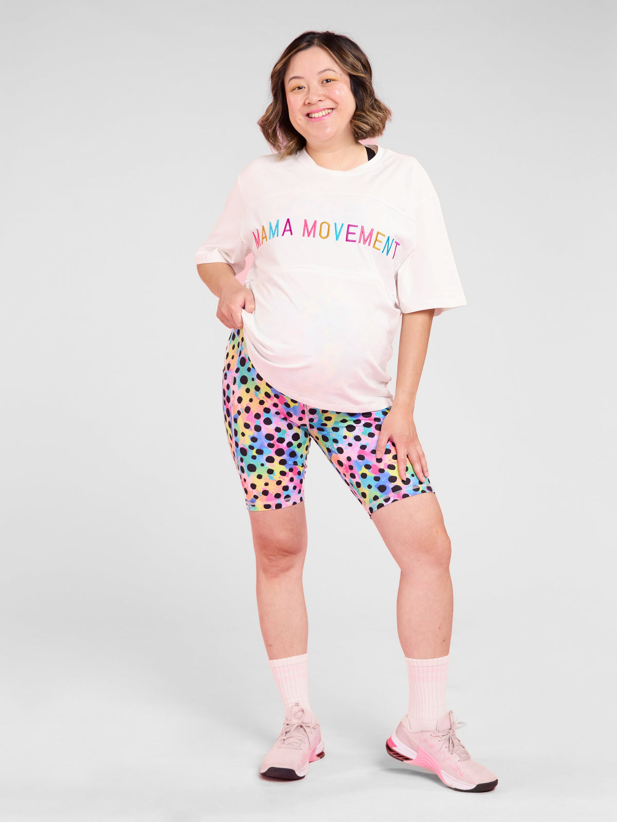 Polka Party Maternity Bike Shorts