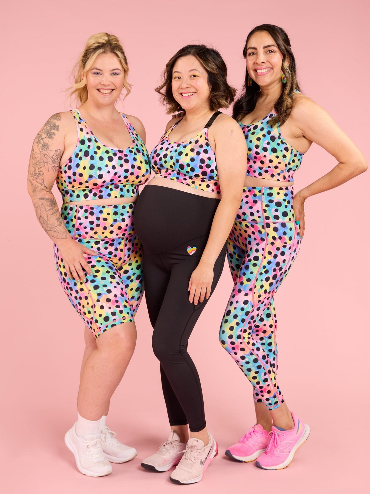 Polka Party Ultimate Racerback Crop - Kasey Rainbow Activewear