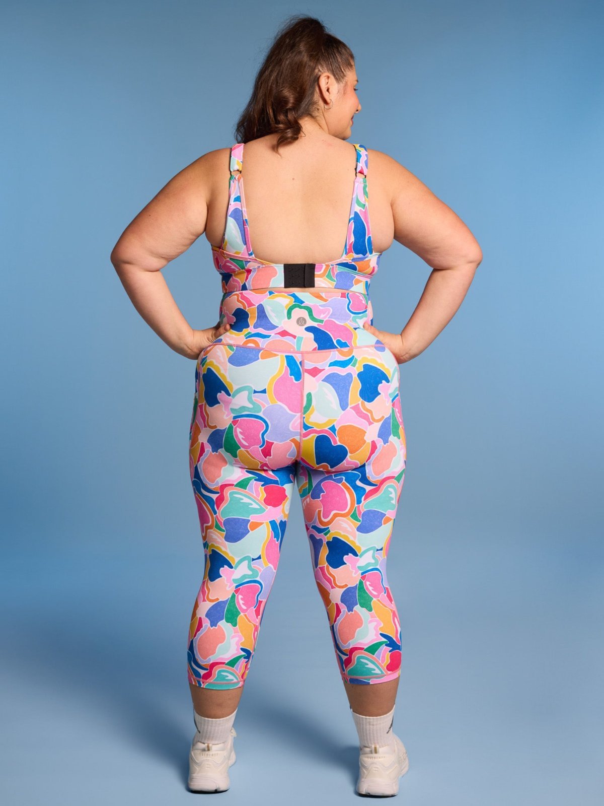 Puzzle SleekFit Cropped Legging - 3/4 length - plus size squat proof