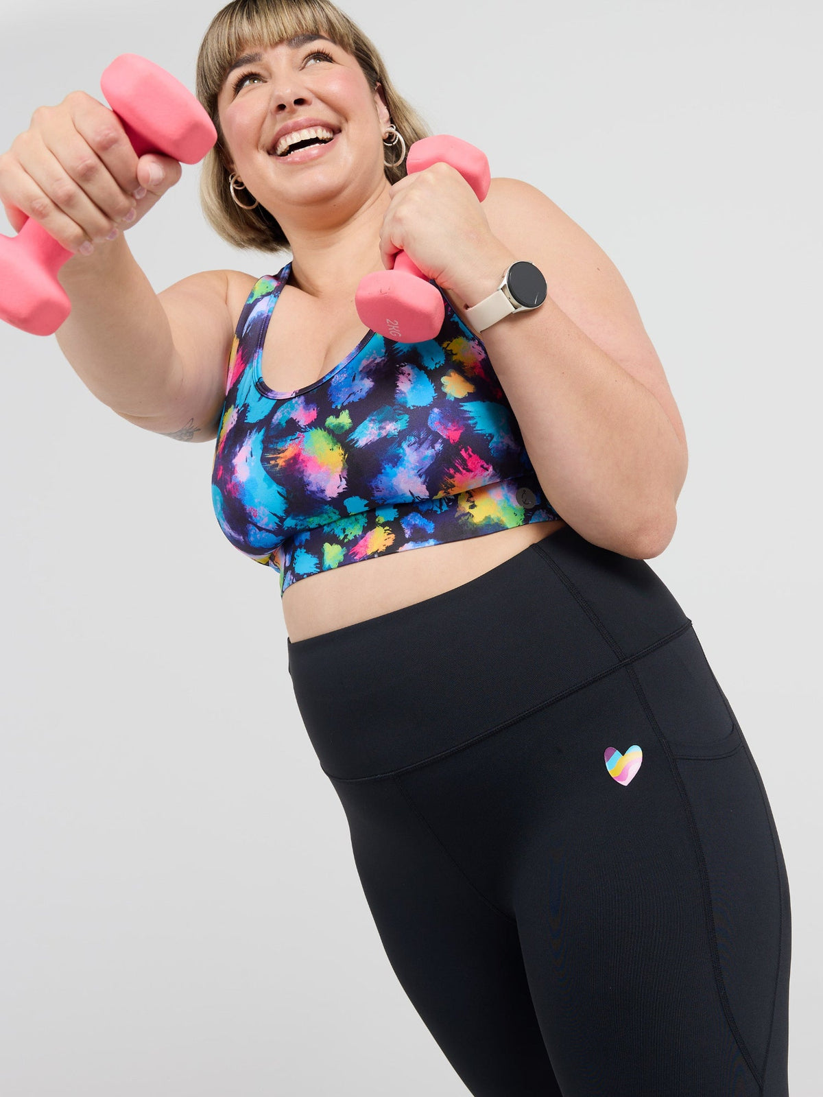 Rainbow at Heart Everyday Cropped Legging - 3/4 length