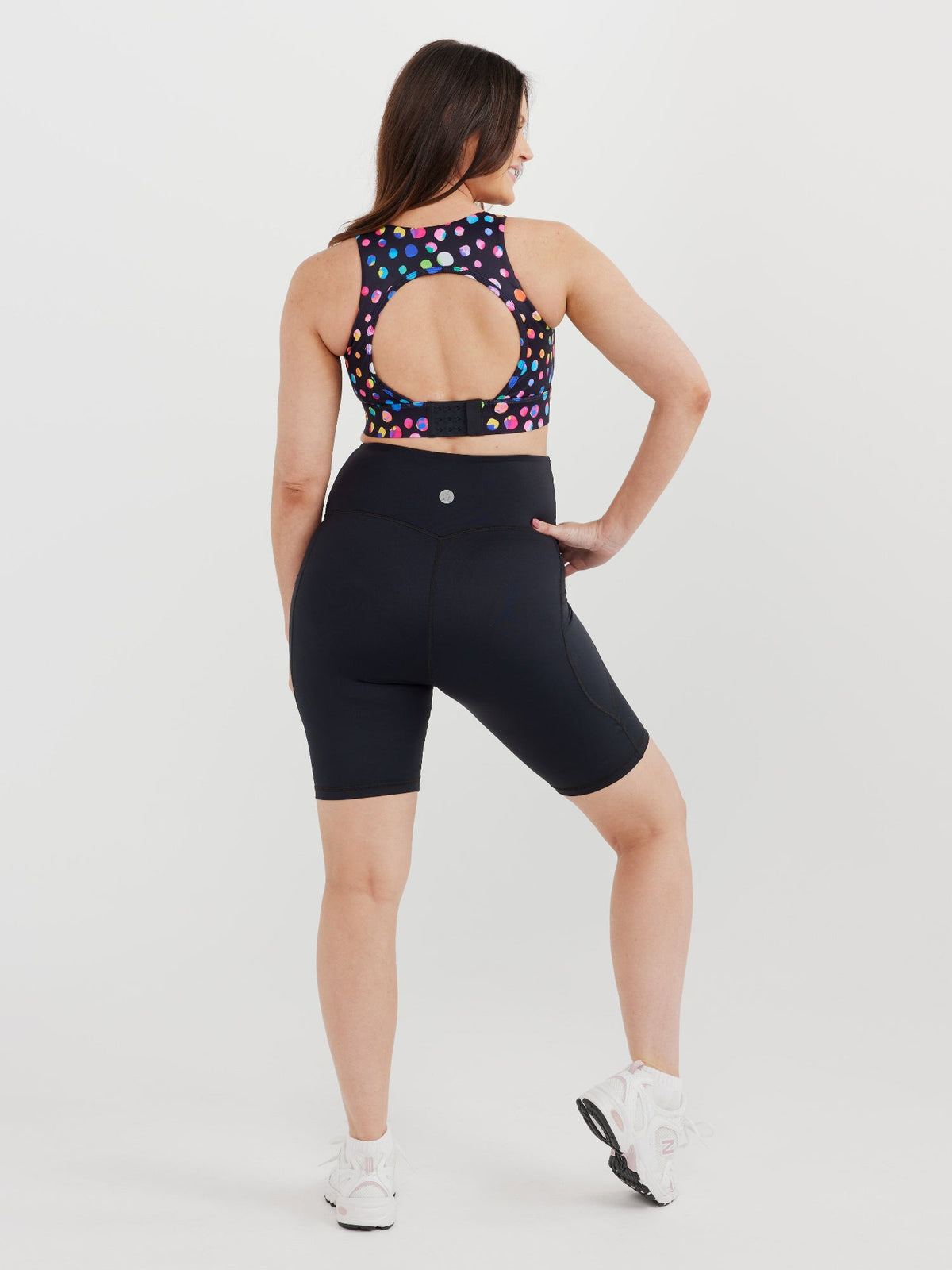 Rainbow at Heart Maternity Bike Shorts