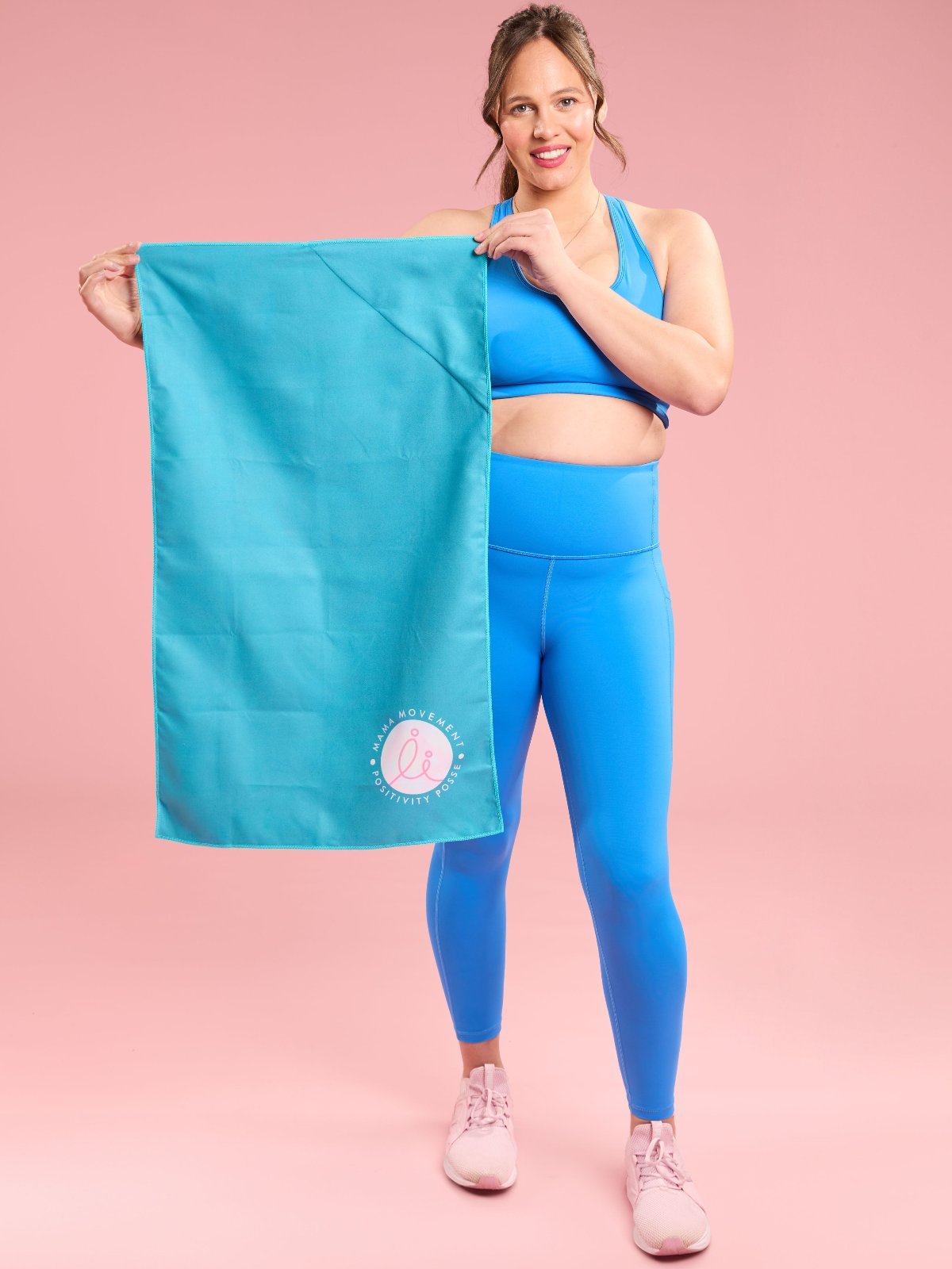 Rainbow Daisies Gym Towel With Pocket - floral gym towel quick drying