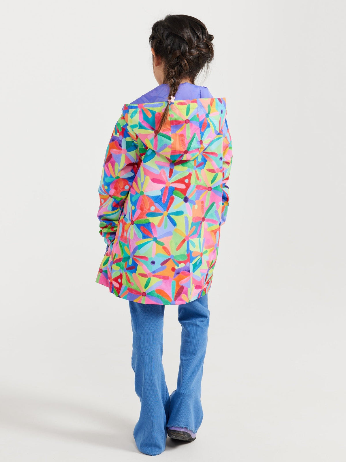 Rainbow Daisies Raincoat - Kids