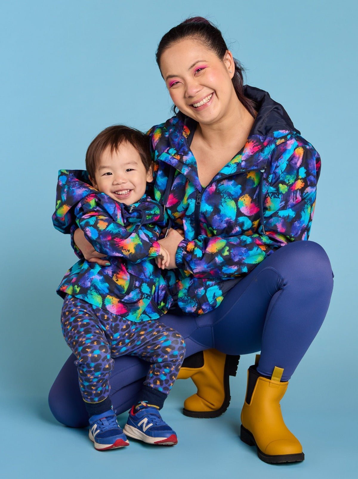 Rainbow Splatter Spray Jackets - Adults - matching outfits mum children