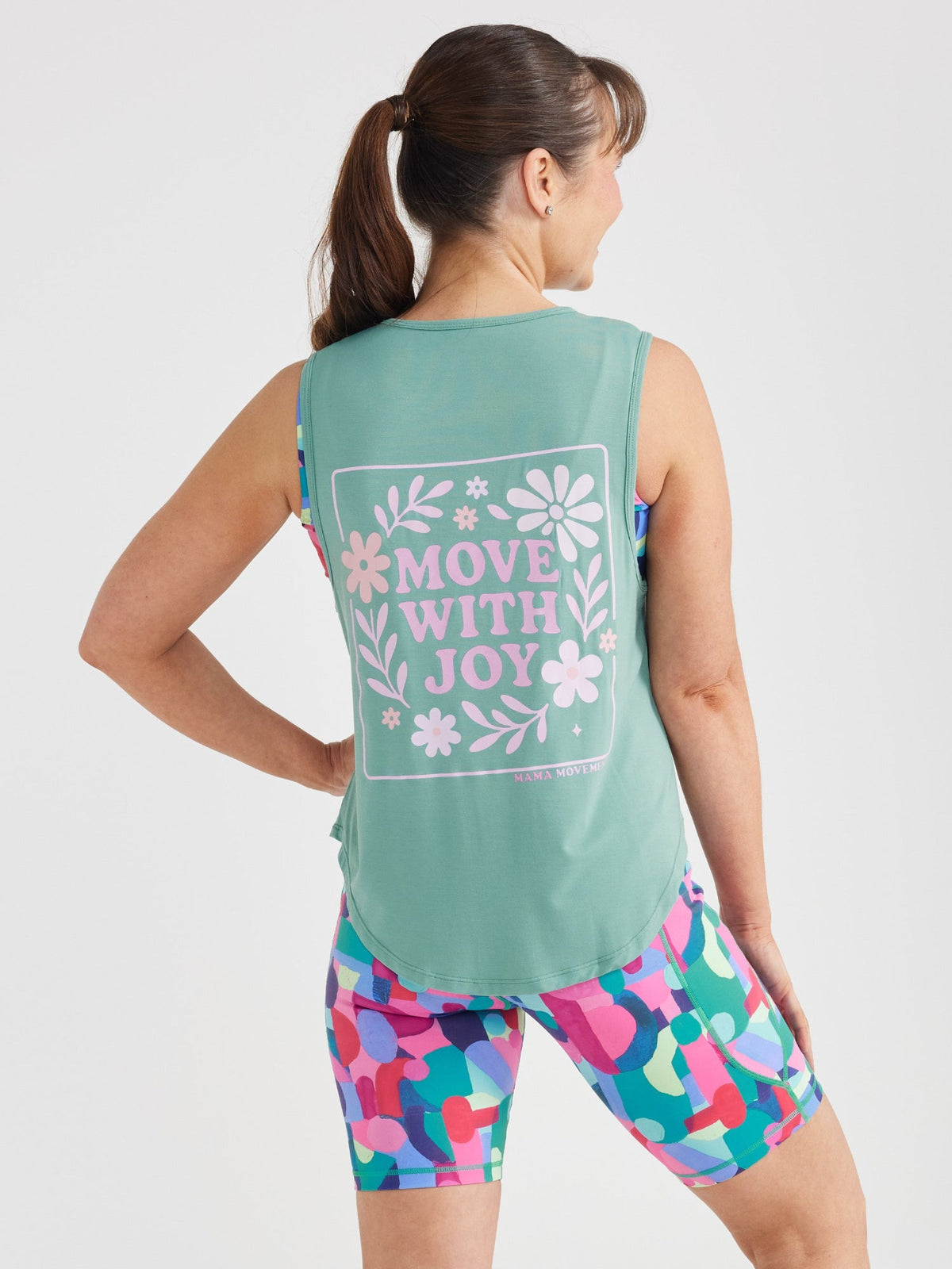 Sage Green Active Curve Tank
