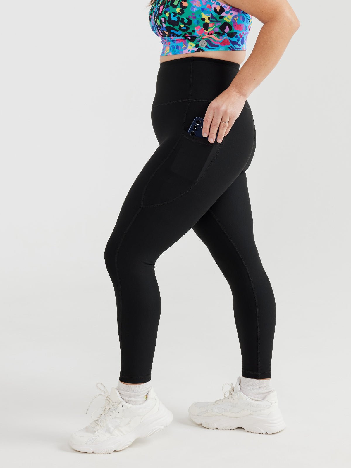 SleekFit Core Black Legging - 7/8 length