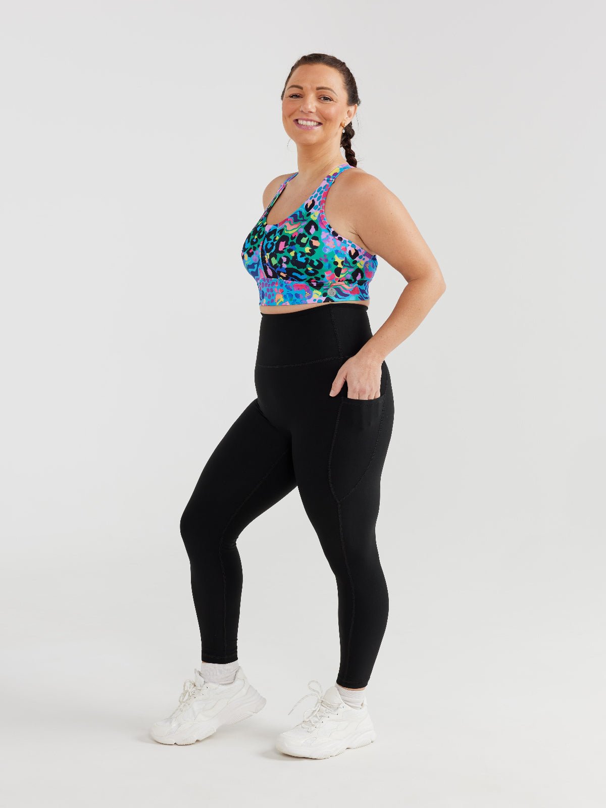 SleekFit Core Black Legging - 7/8 length